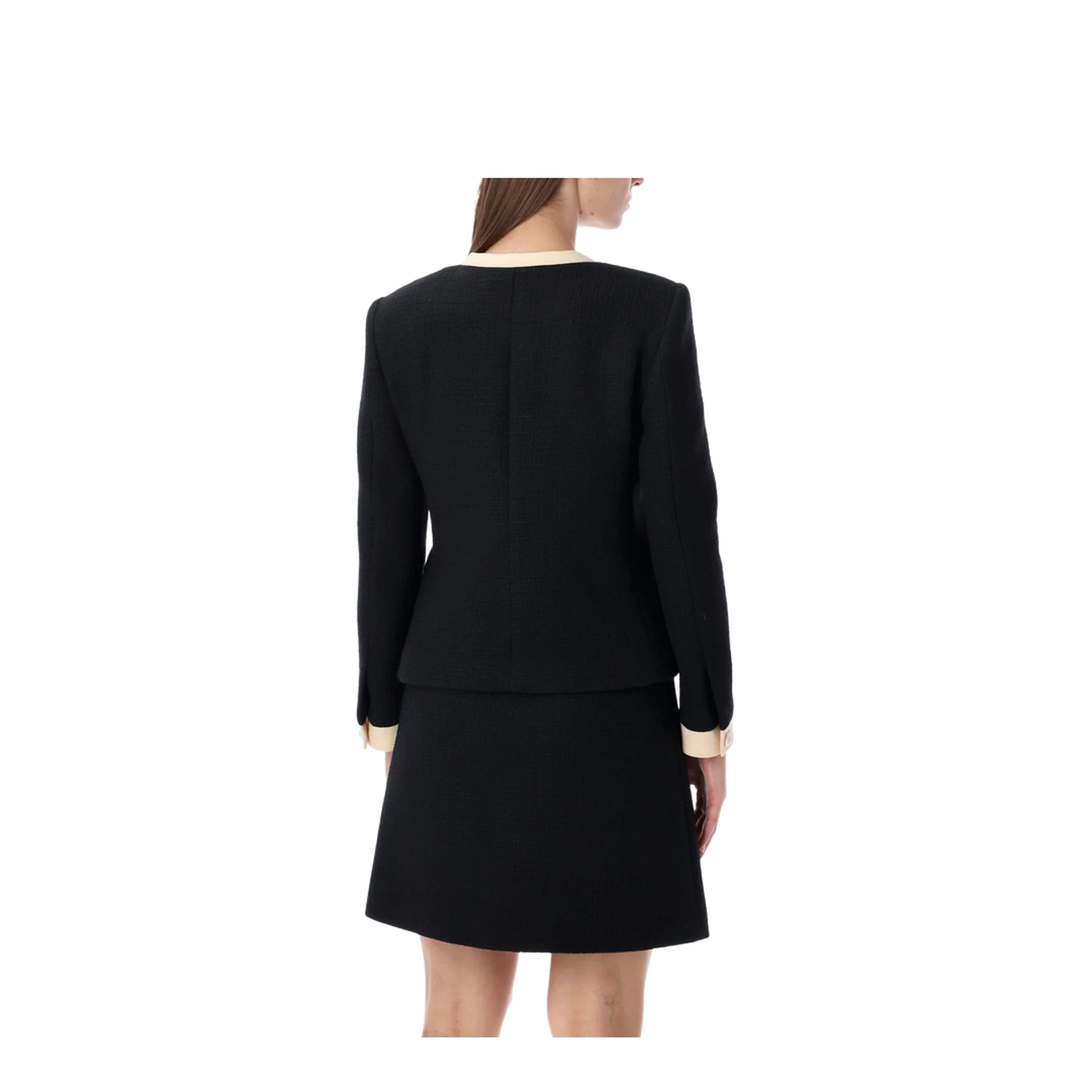 Tweed Jacket Multi Ribbon Black - Image 4