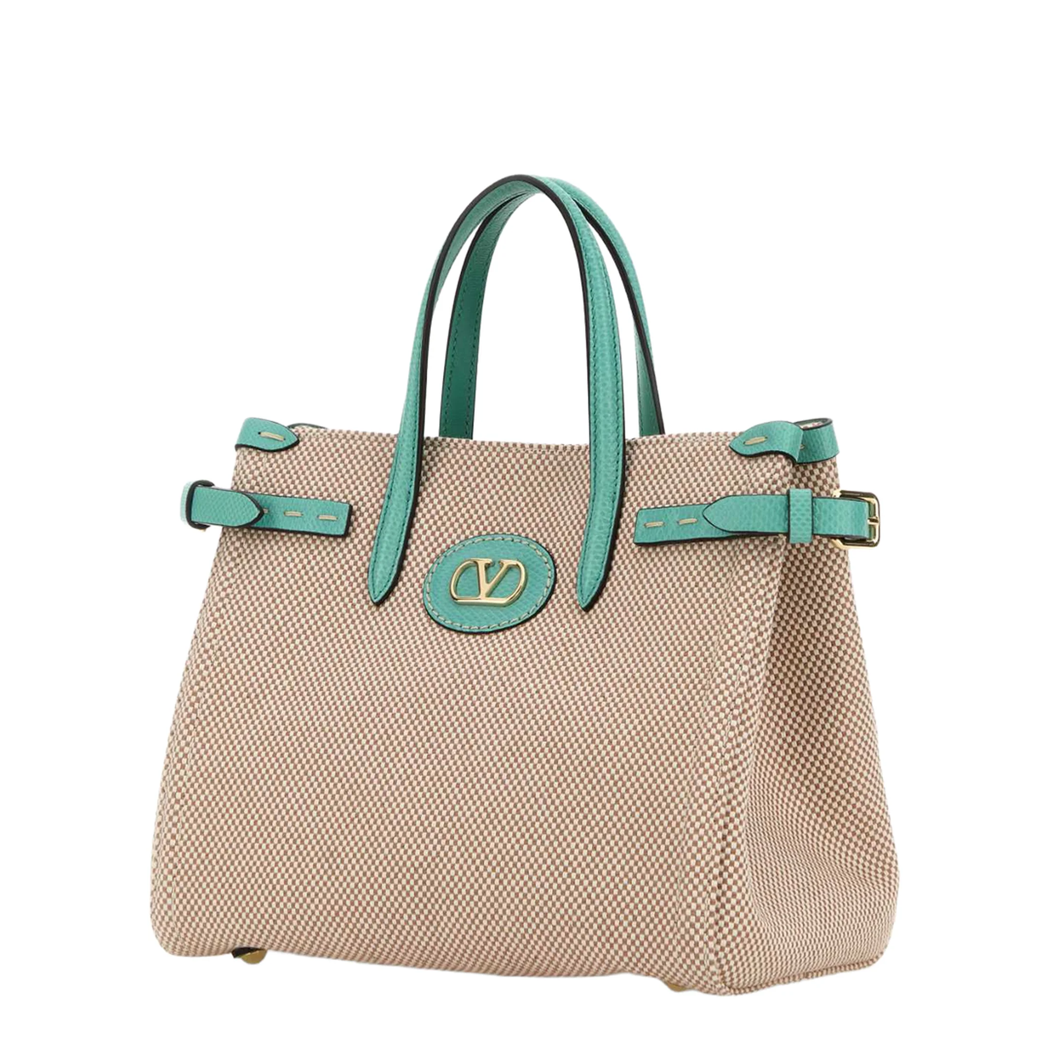 Two-Tone Canvas Antibes Handbag - Image 4