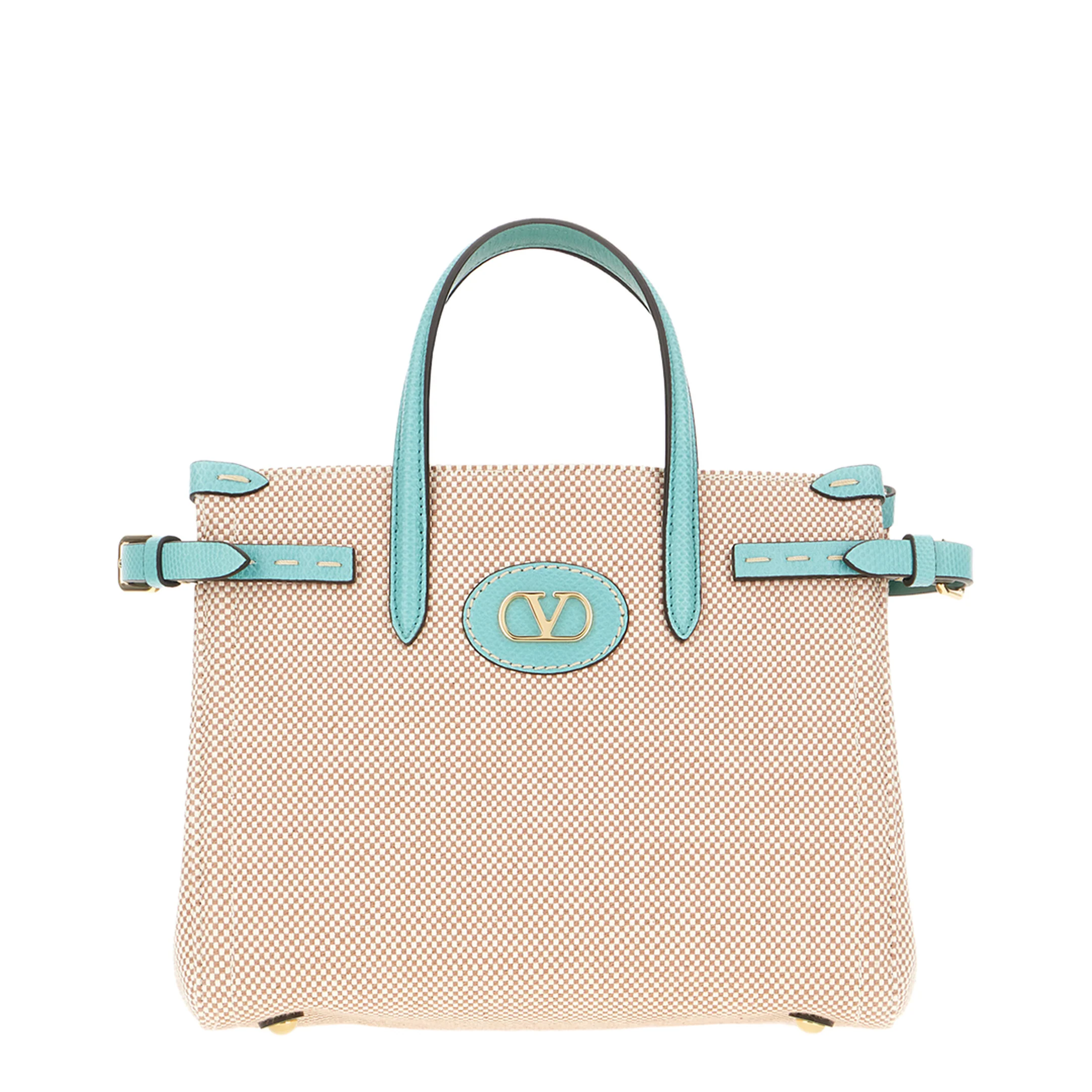 Two-Tone Canvas Antibes Handbag - Image 5