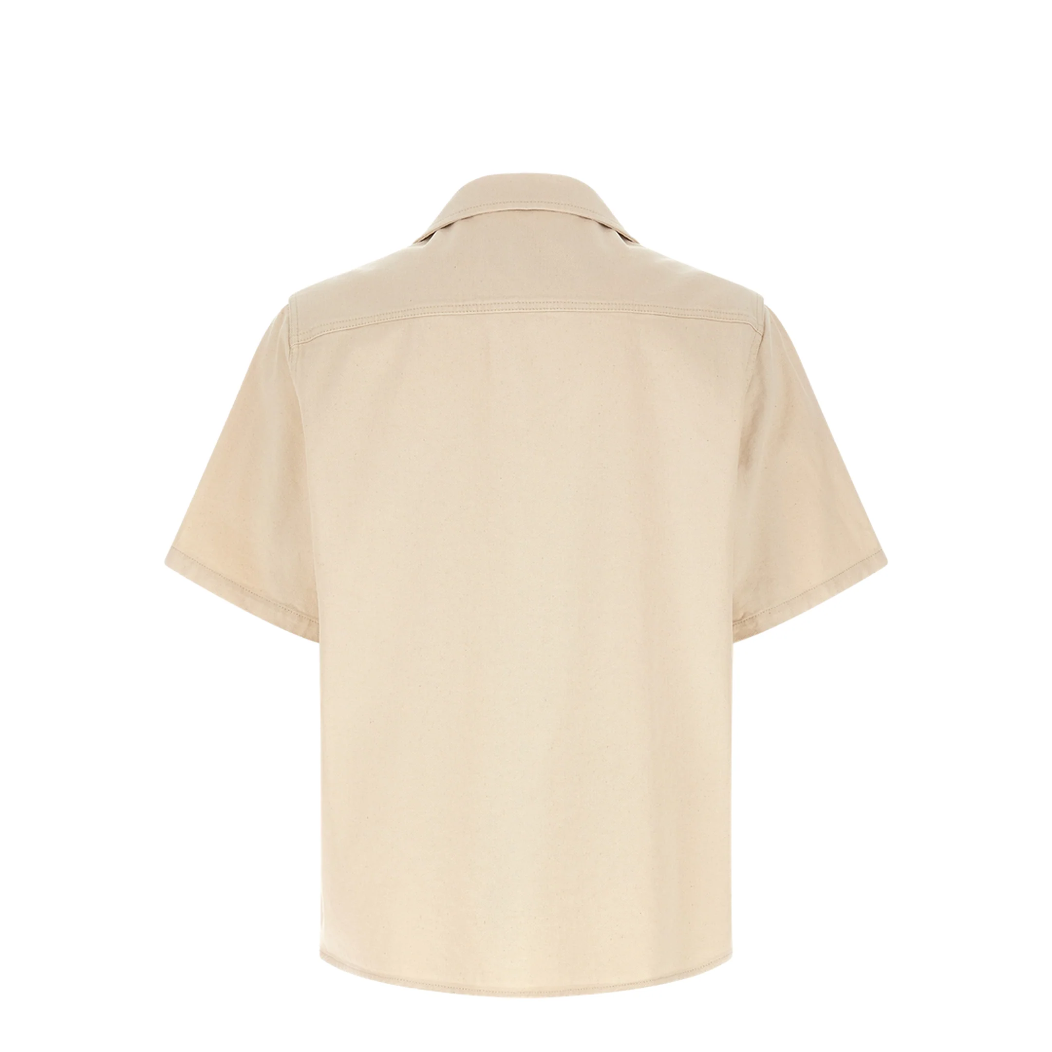 VGold Cotton Shirt - Beige - Image 2