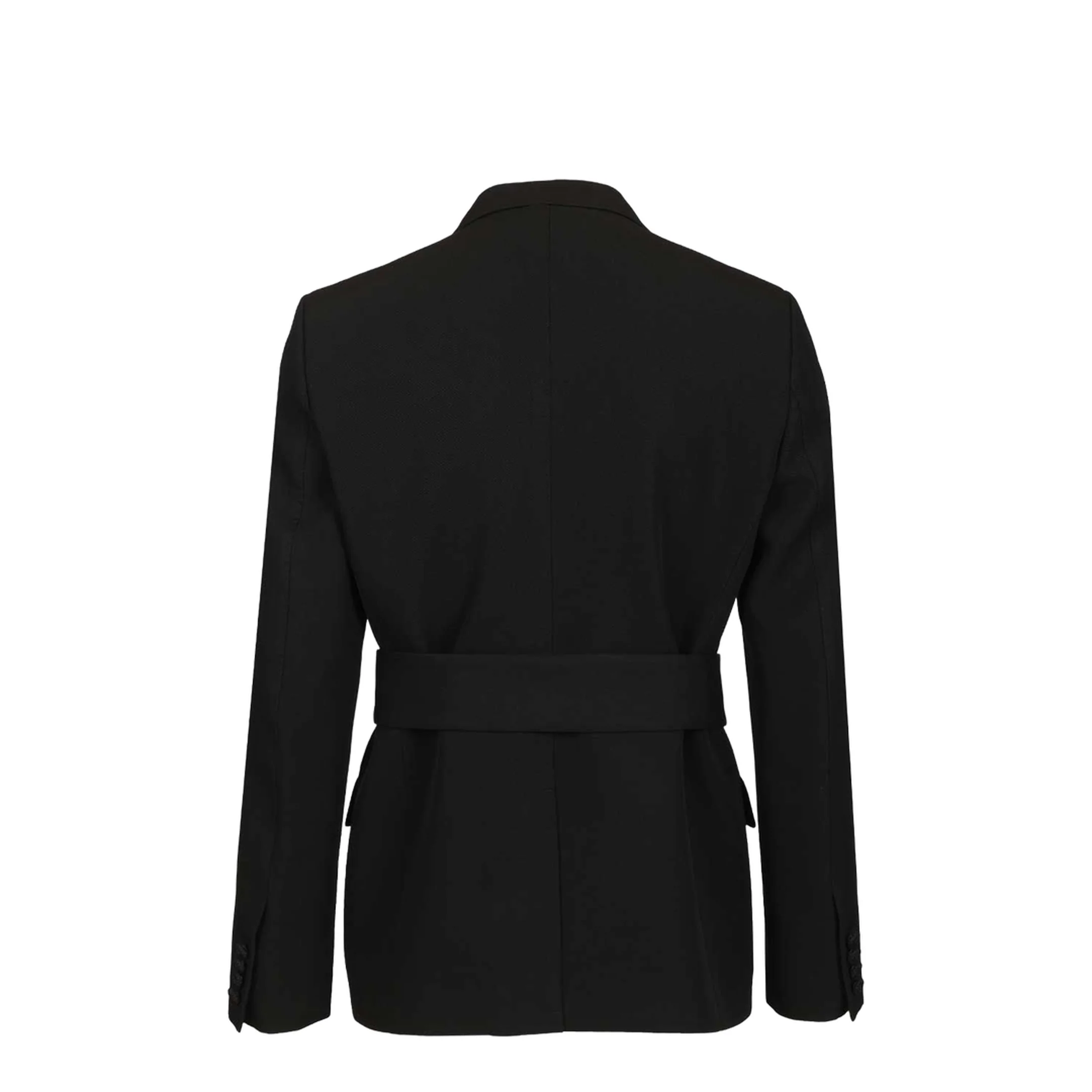 Virgin Wool Blazer With Belt - Image 2