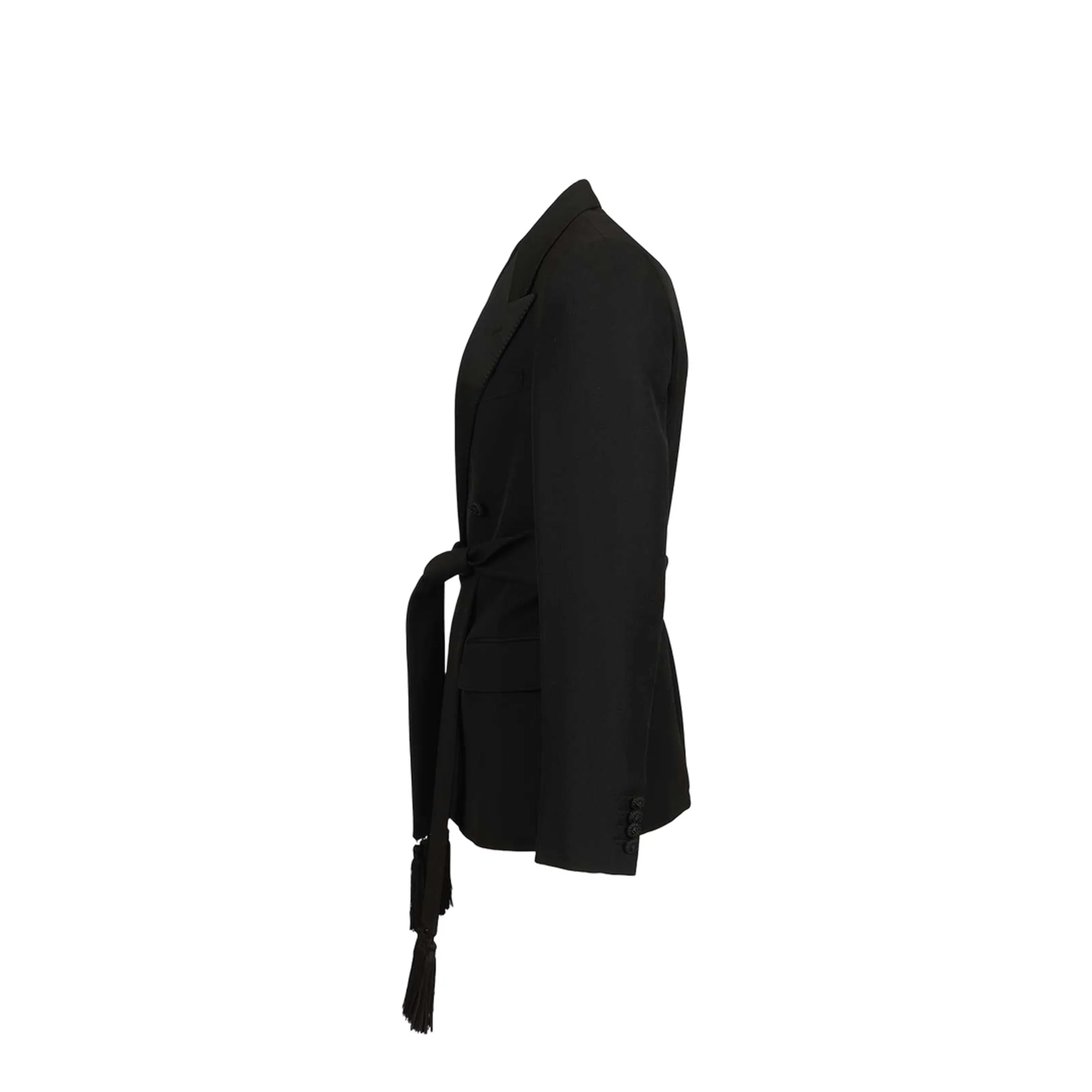 Virgin Wool Blazer With Belt - Image 3