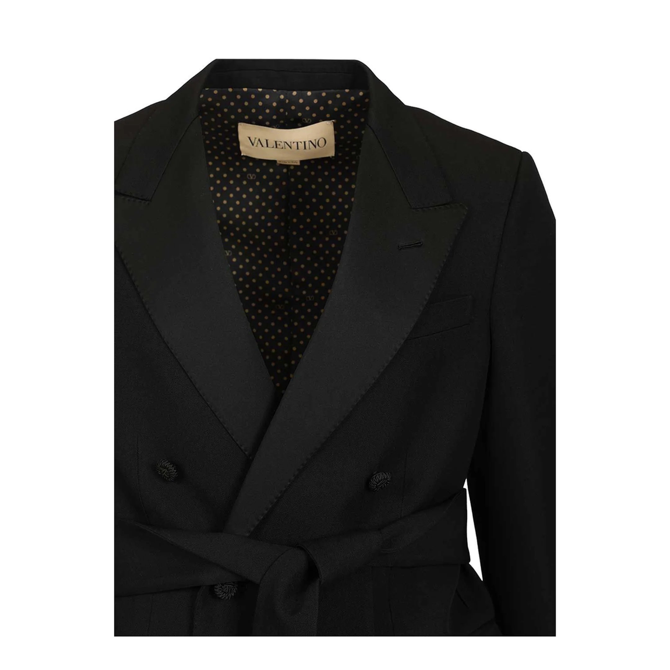 Virgin Wool Blazer With Belt - Image 4