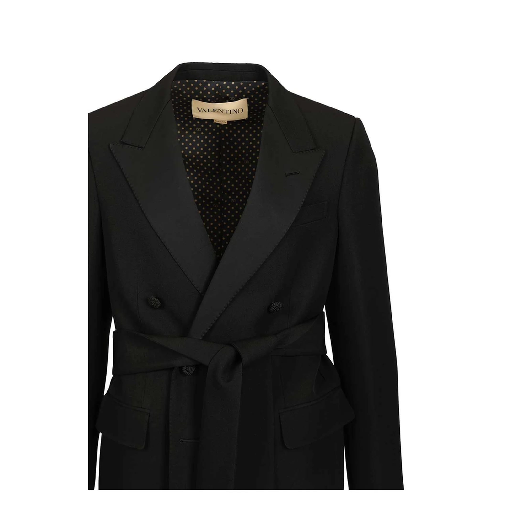 Virgin Wool Blazer With Belt - Image 5