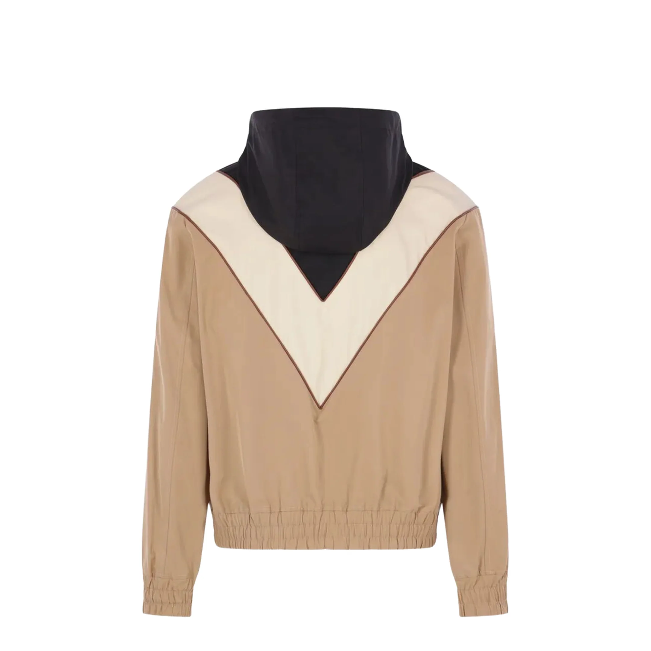 Multicolor Nylon Hooded Windbreaker Jacket - Image 2