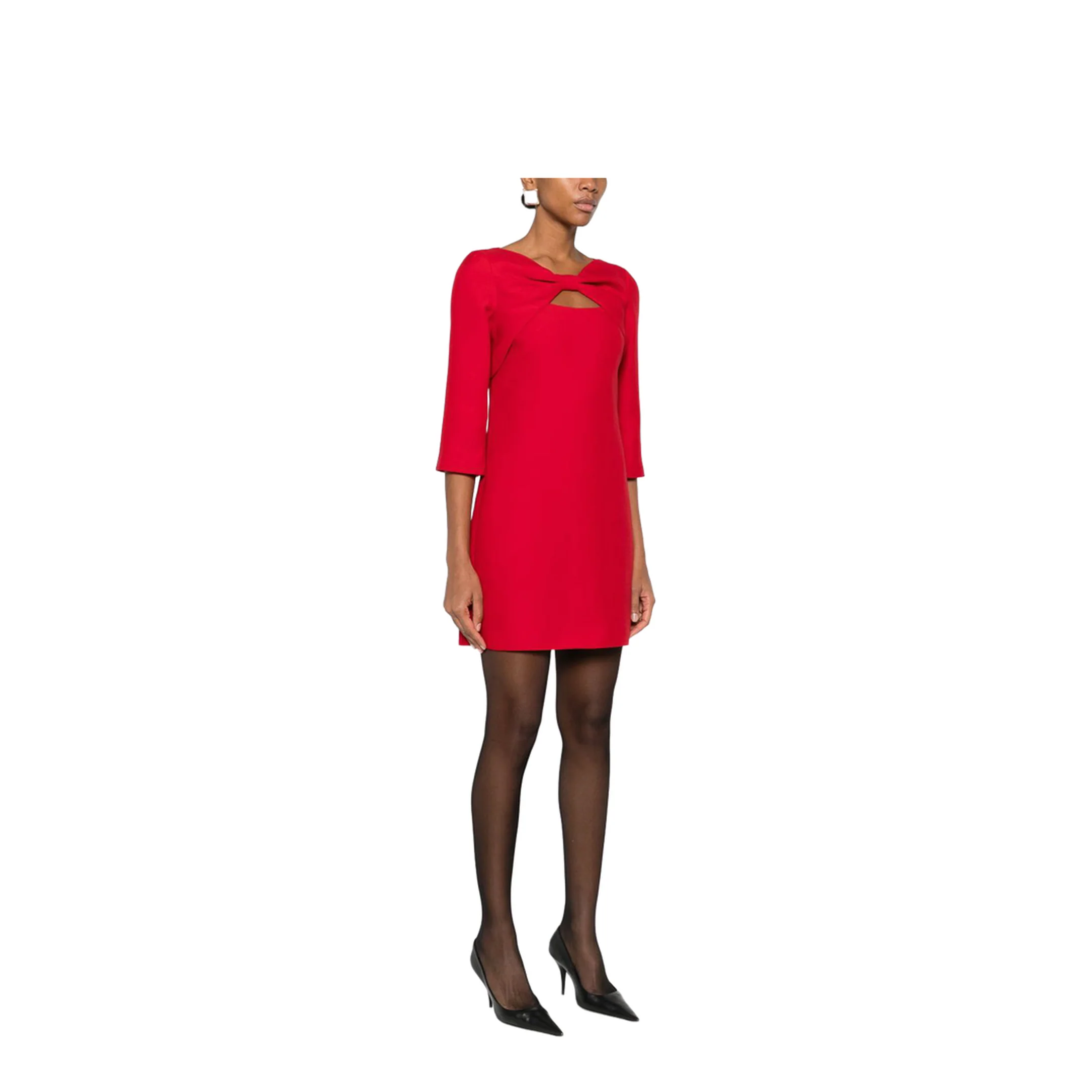 Wool And Silk Mini Dress - Image 3