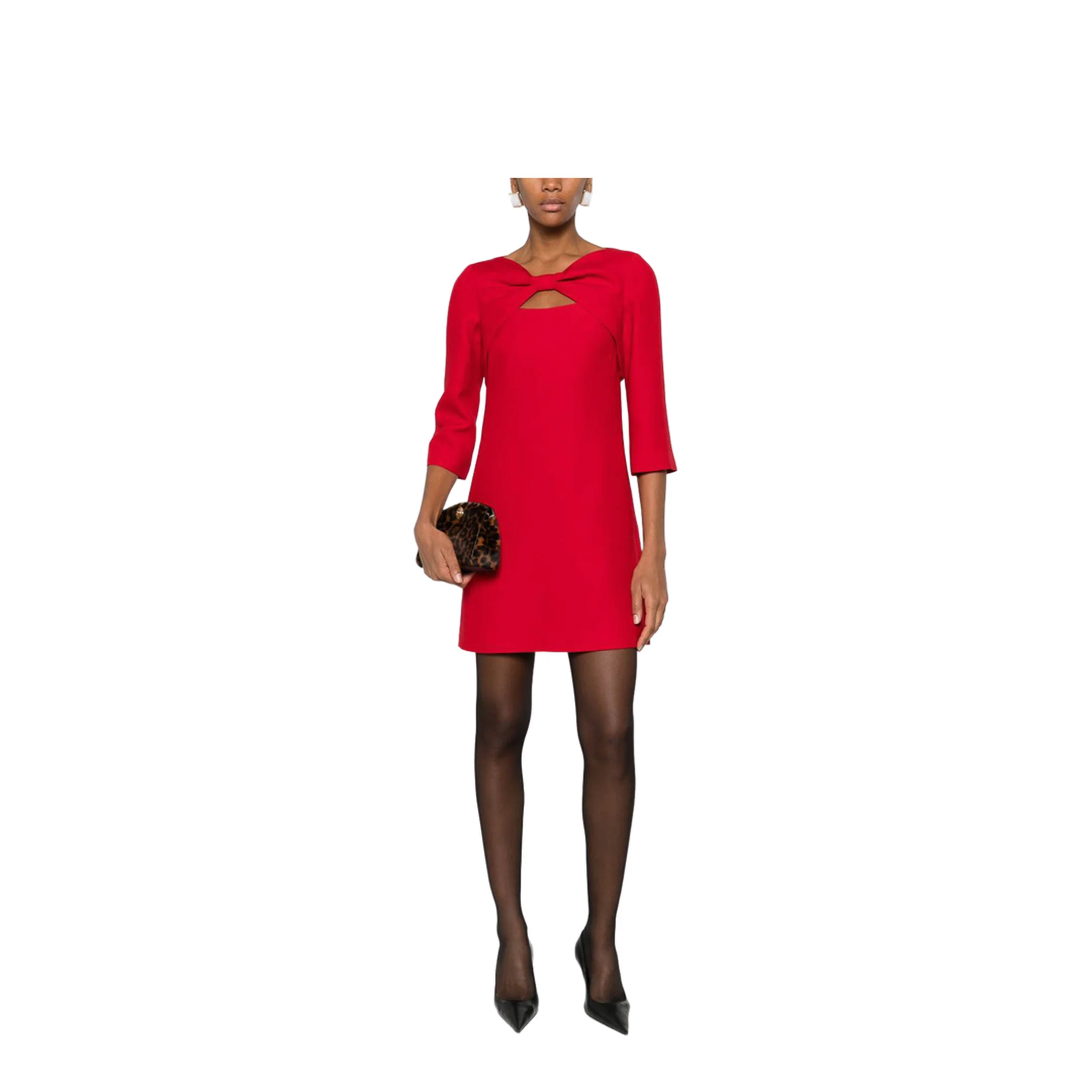 Wool And Silk Mini Dress - Image 4