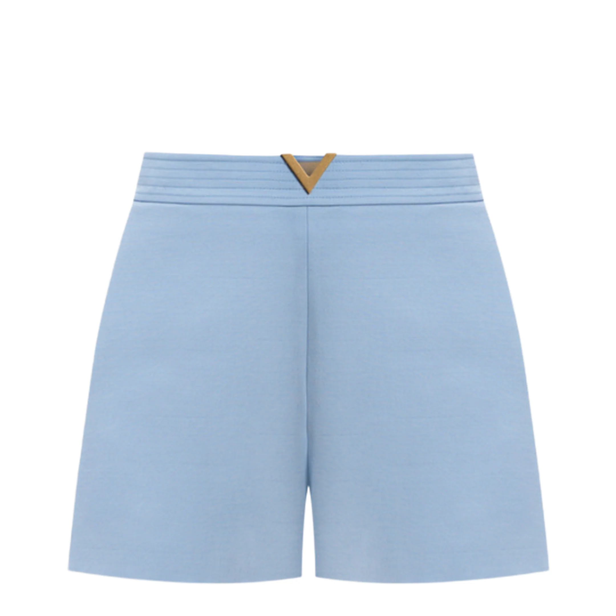 Wool Mini Shorts Dusty Blue - Image 2