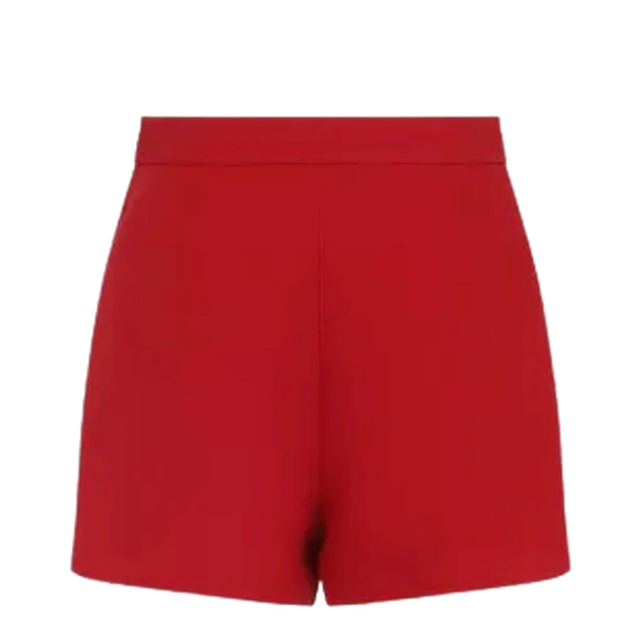 Wool Mini Shorts Red - Image 3