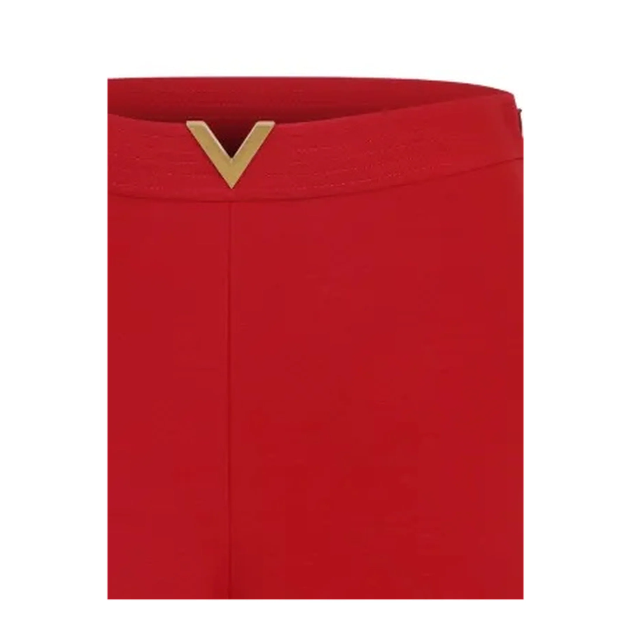 Wool Mini Shorts Red - Image 4