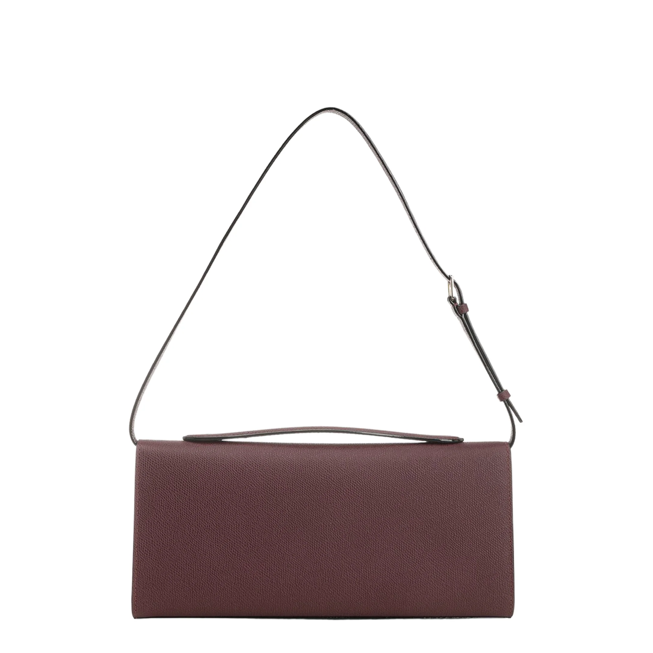 Iside Leather Clutch Bag - Red - Image 3