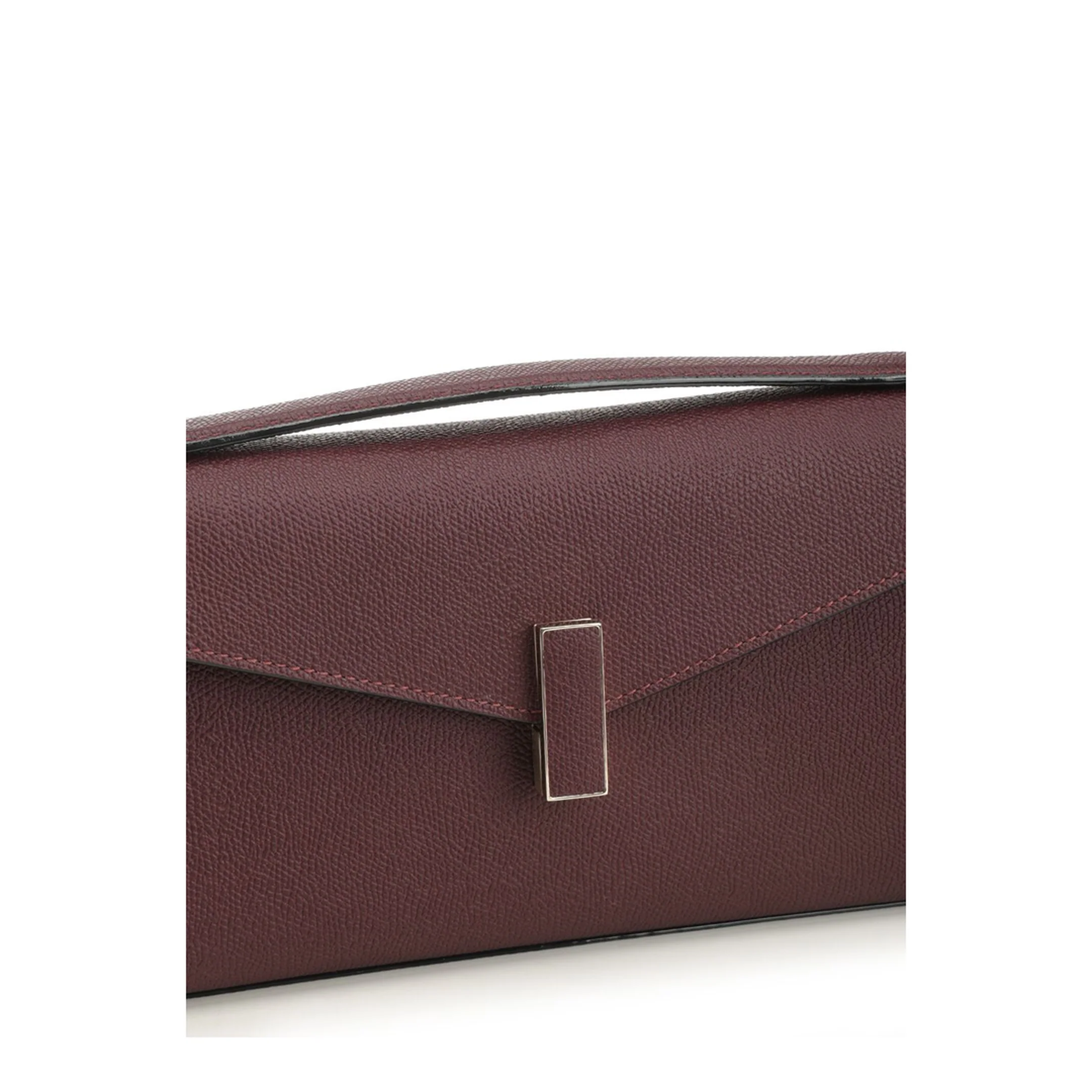 Iside Leather Clutch Bag - Red - Image 5