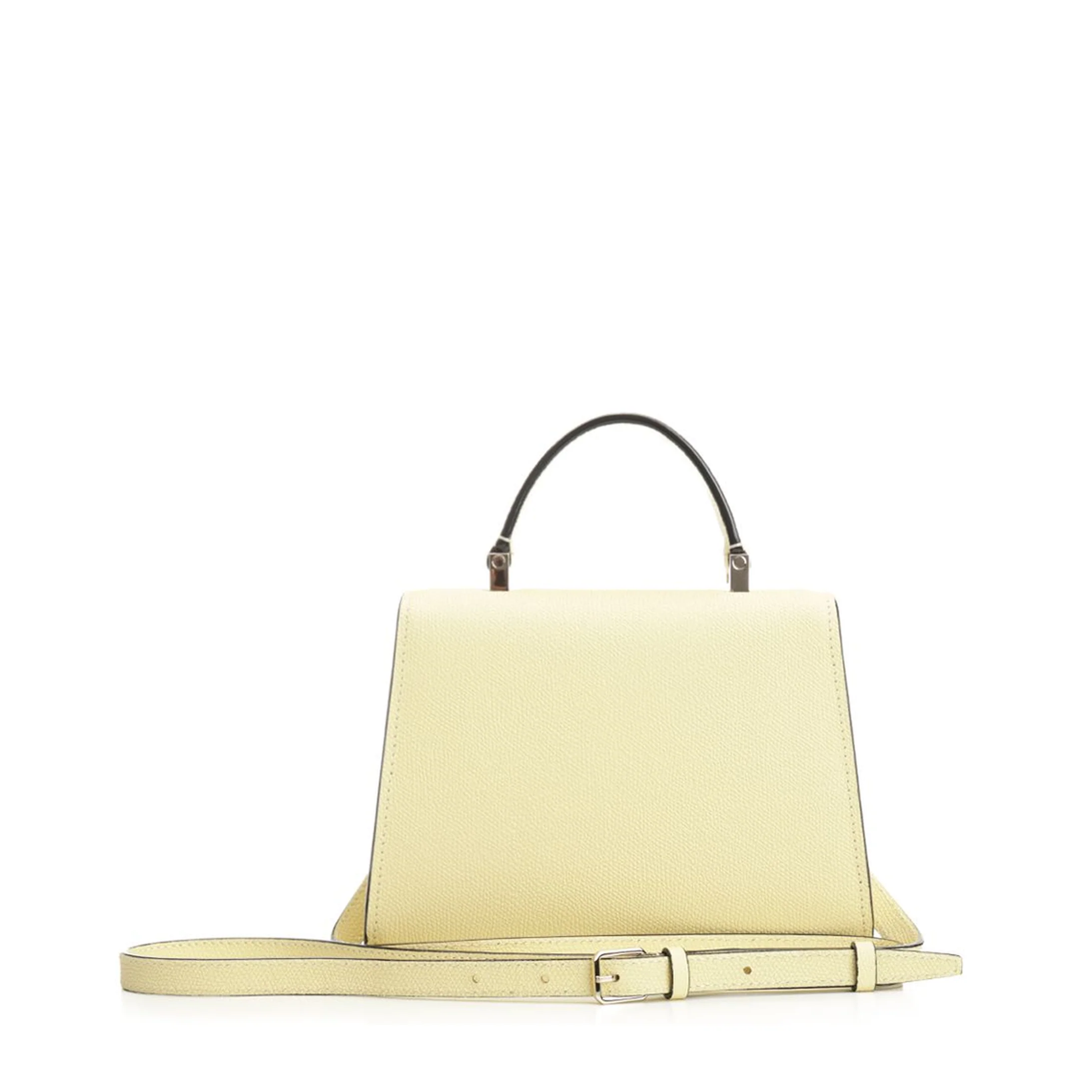 Iside Mini Leather Handbag - White - Image 3