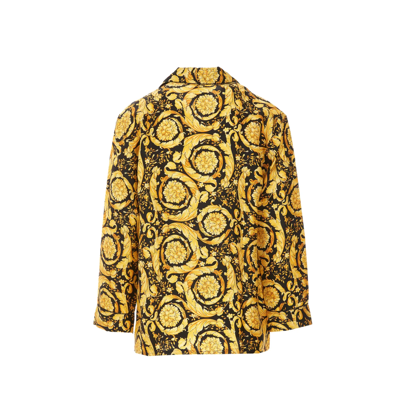 Barocco Logo Printed Silk Shirt - Image 2