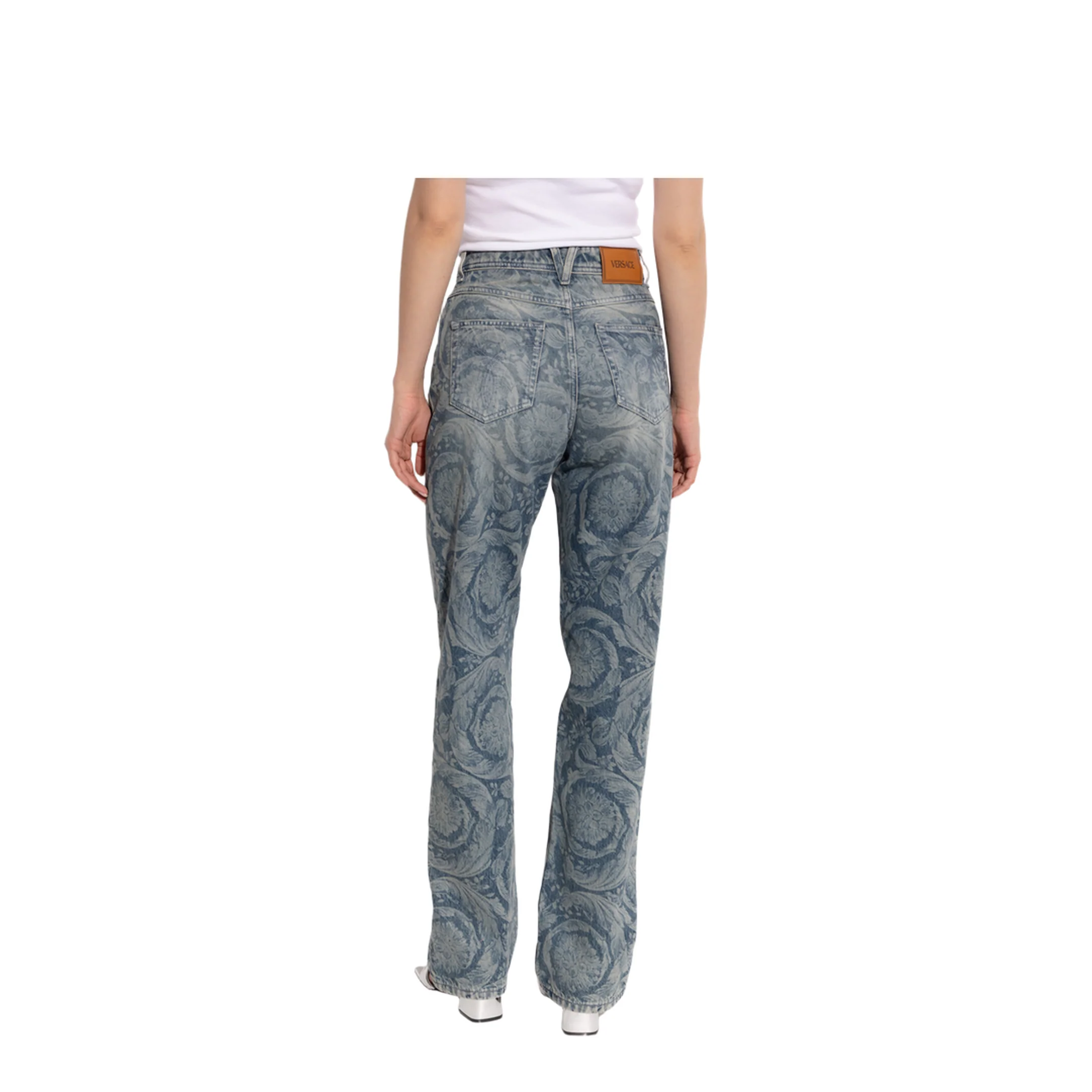 Barocco Pattern Jeans - Image 4