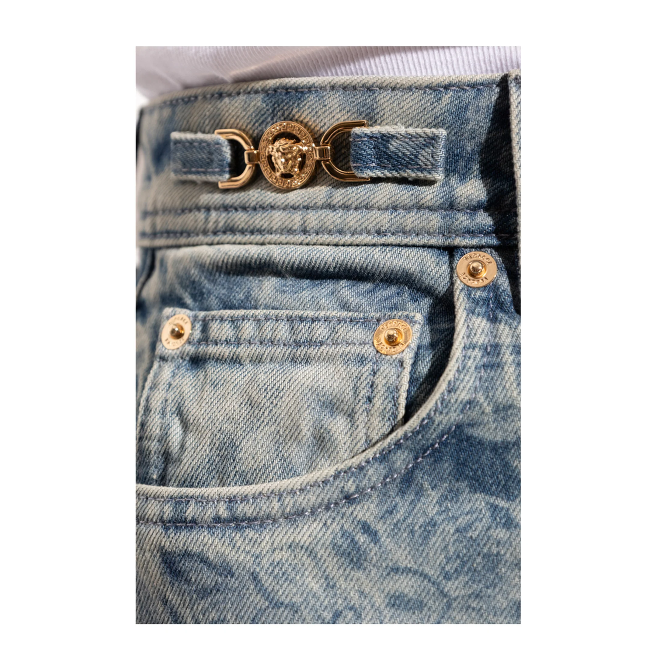 Barocco Pattern Jeans - Image 5