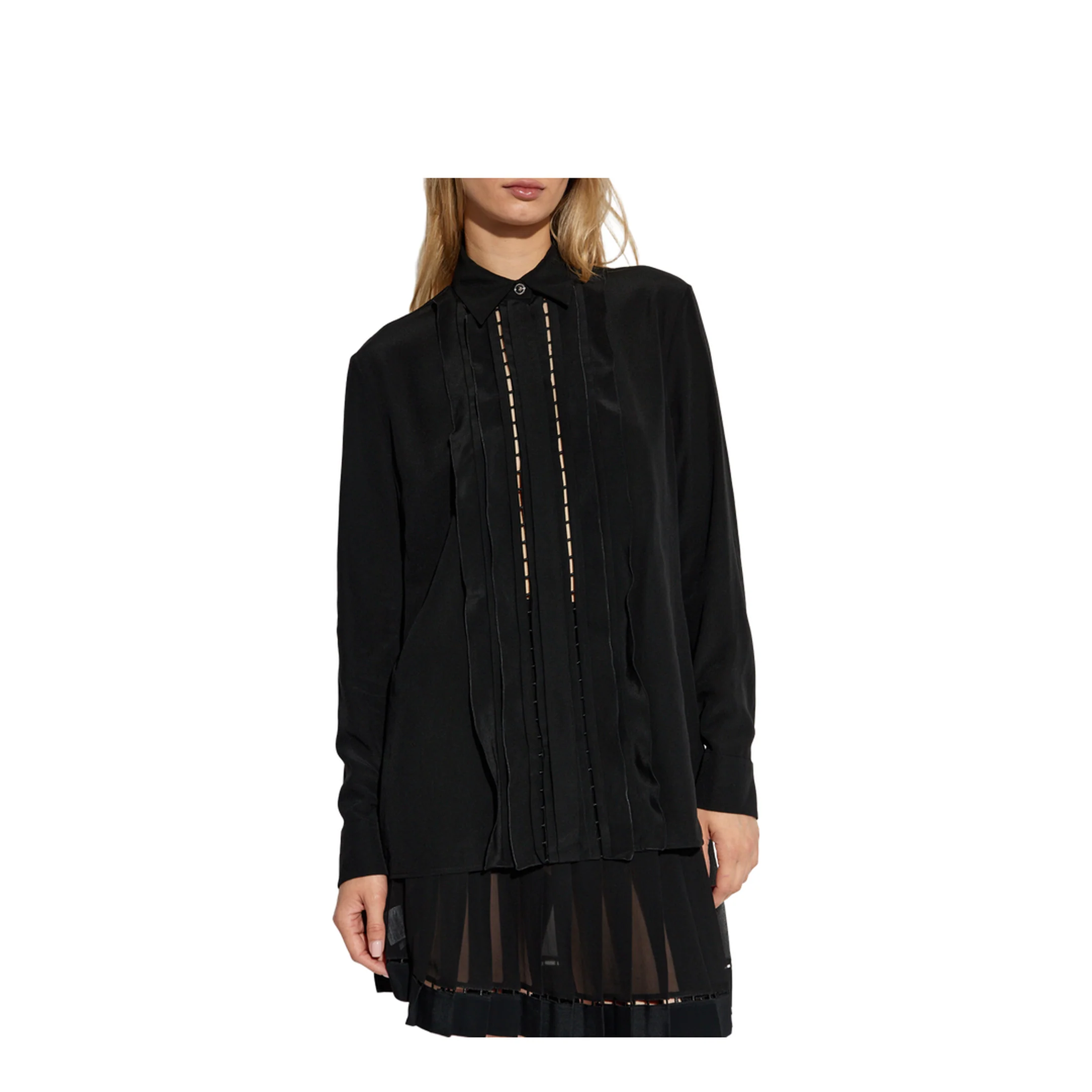 Black Blouse Shirt - Image 5