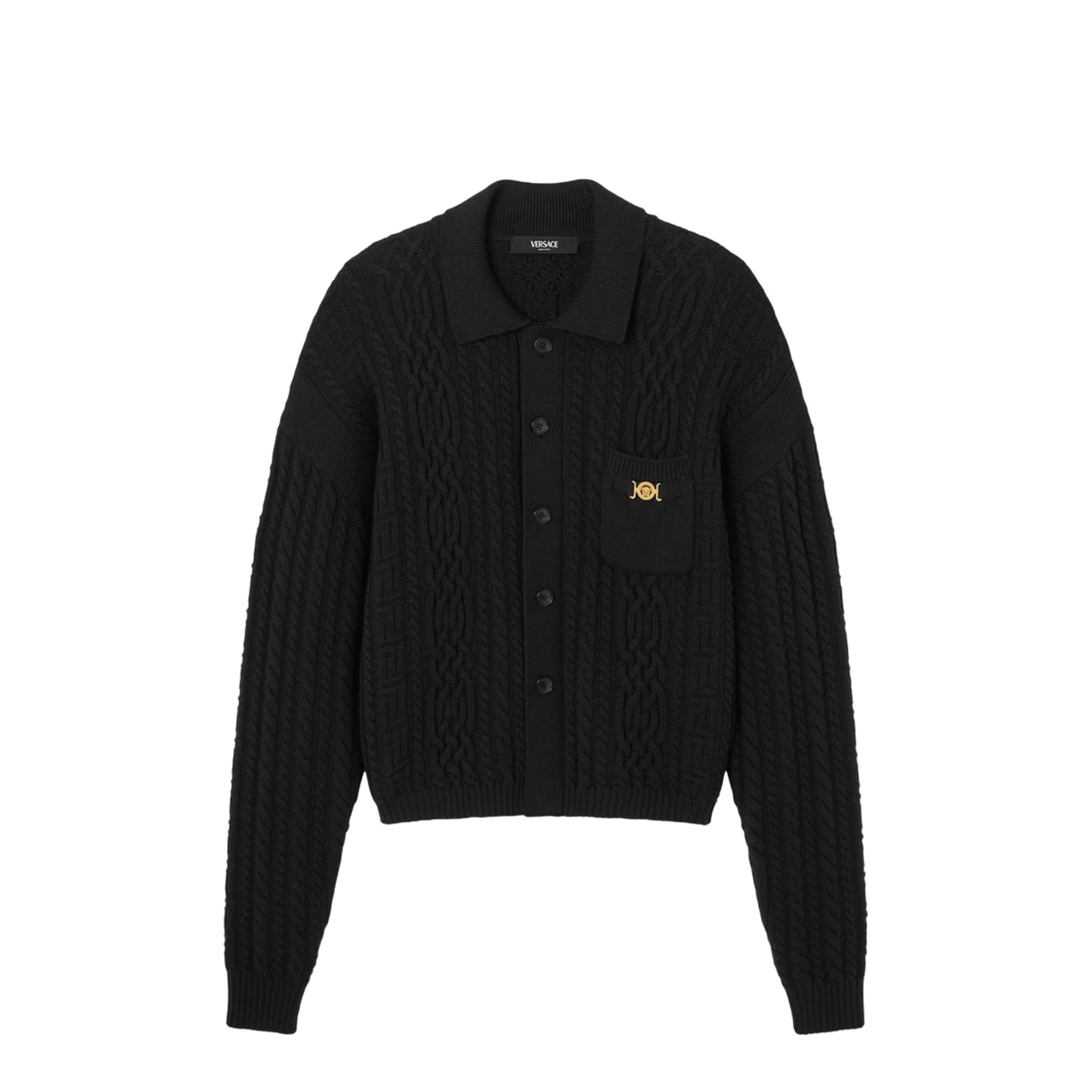 Black Cardigan Wool - Image 3