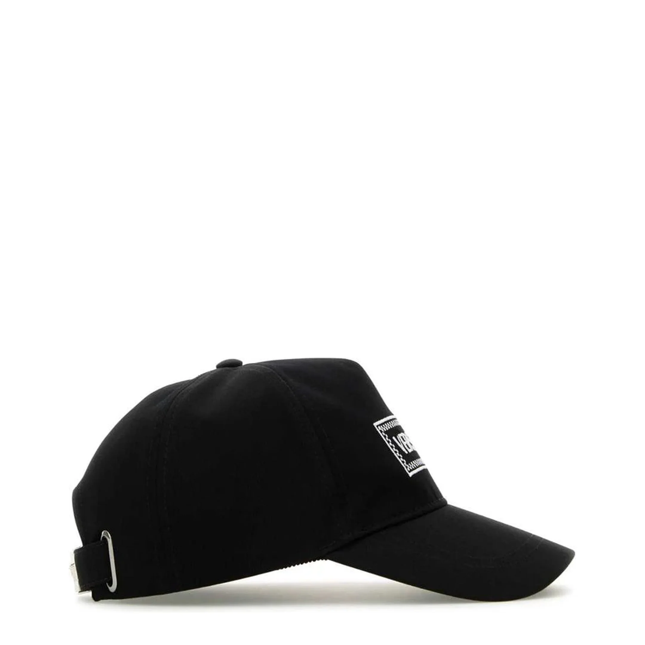 Black Cotton Baseball Cap - Image 3