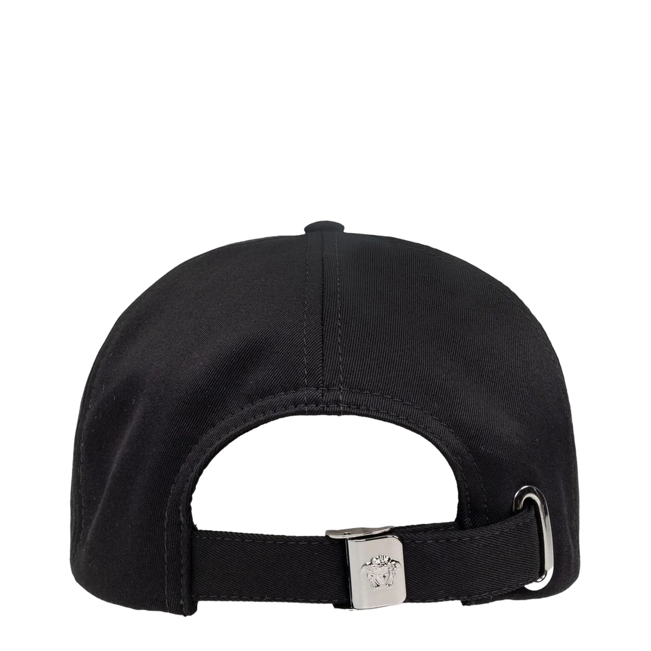 Black Cotton Baseball Cap - Image 4