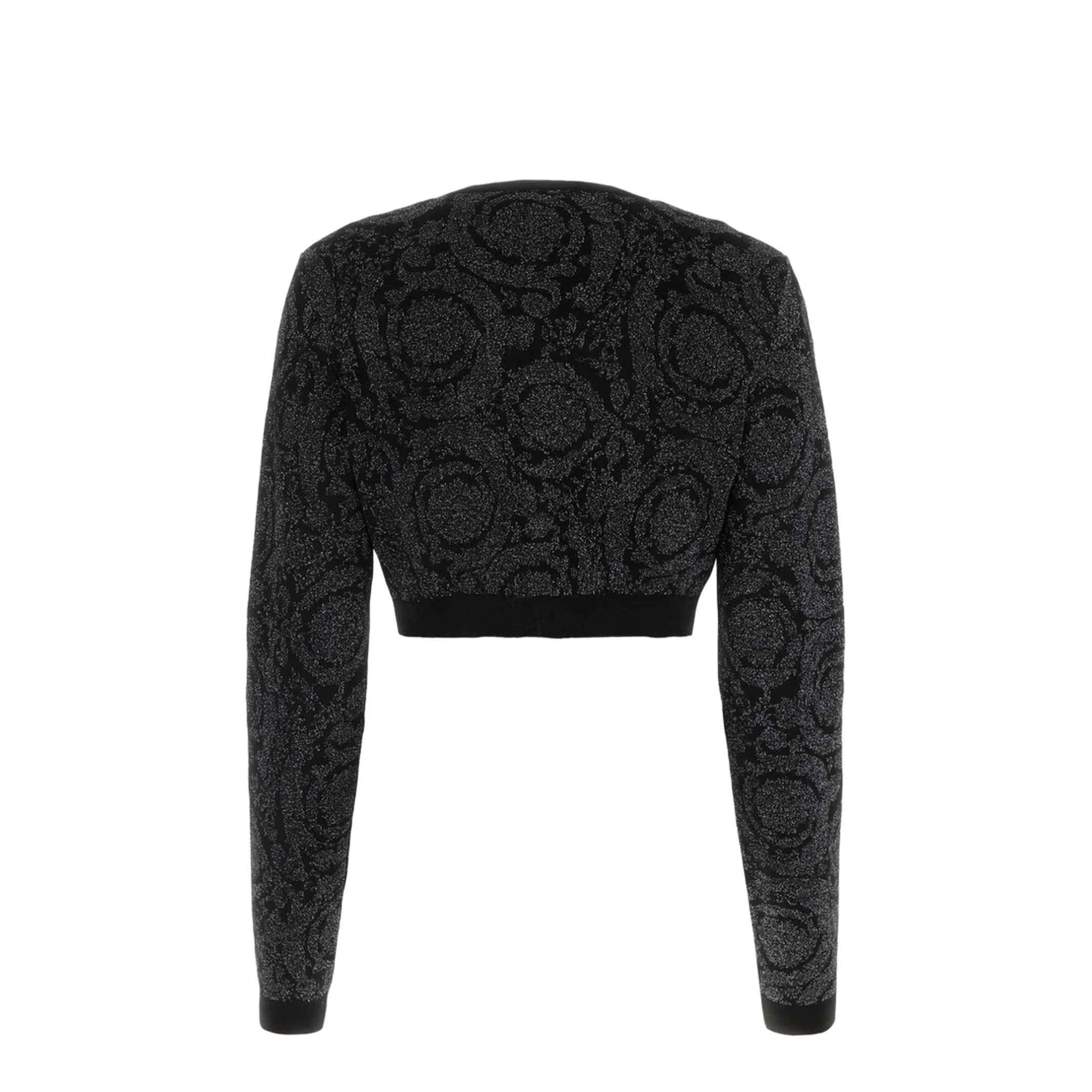 Black Viscose Blend Cardigan - Image 2