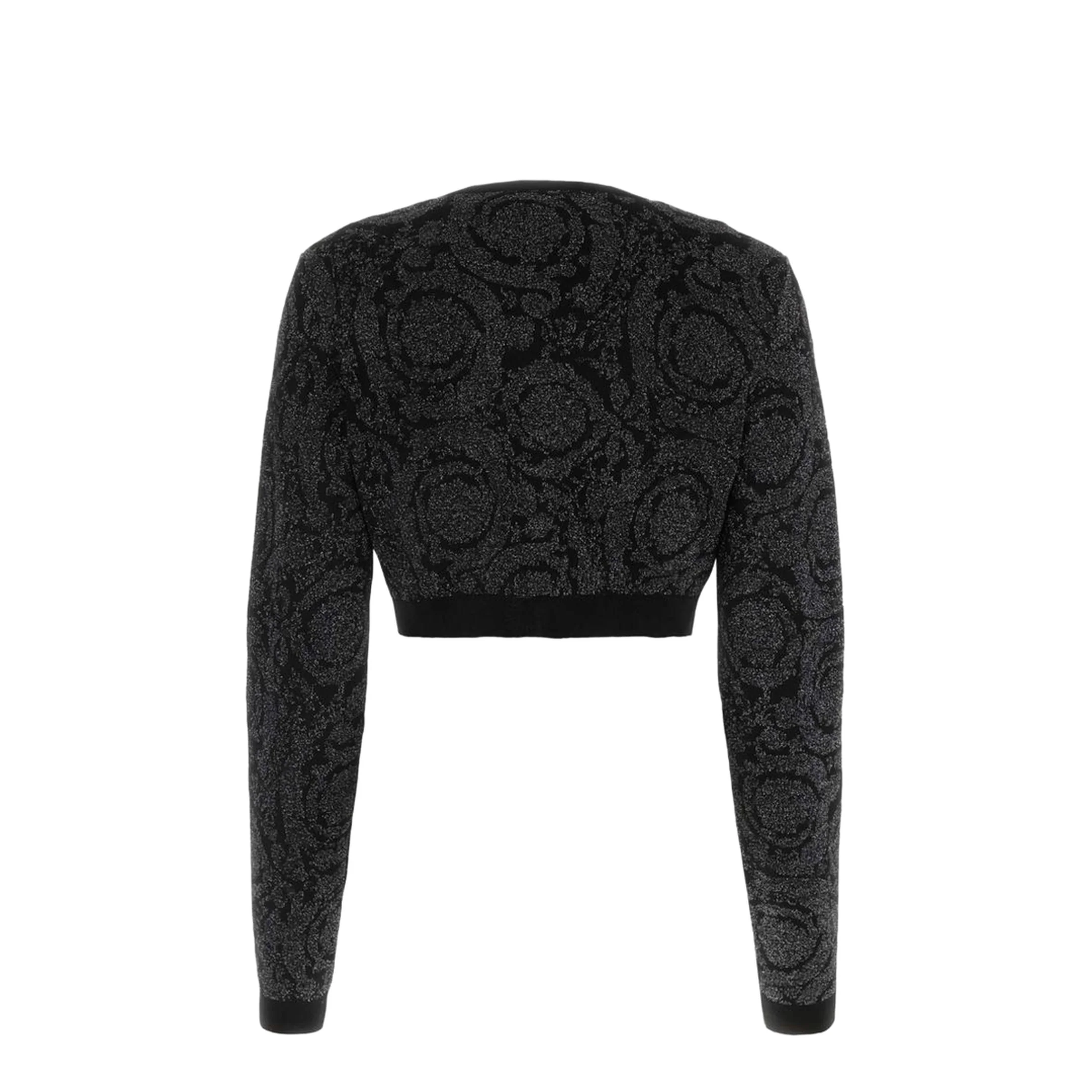 Black Viscose Blend Cardigan - Image 3