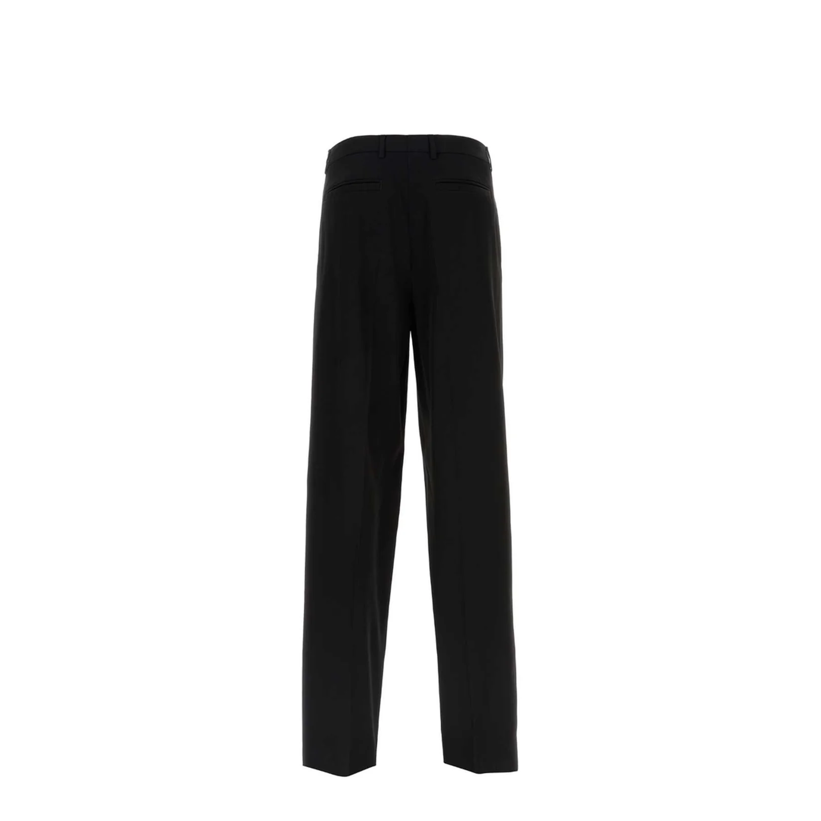Black Viscose Blend Trousers - Image 2