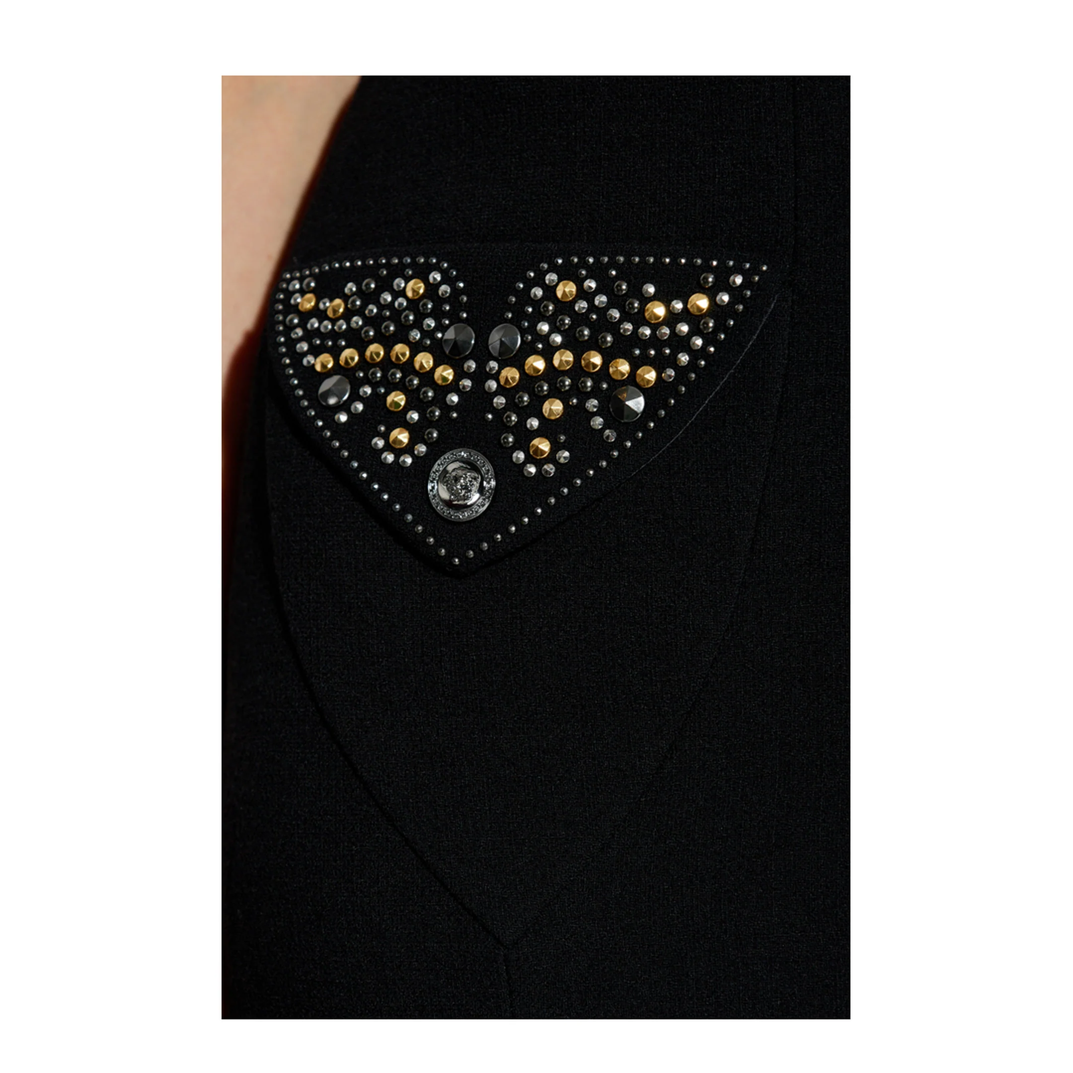 Black Wool Mini Skirt - Image 4