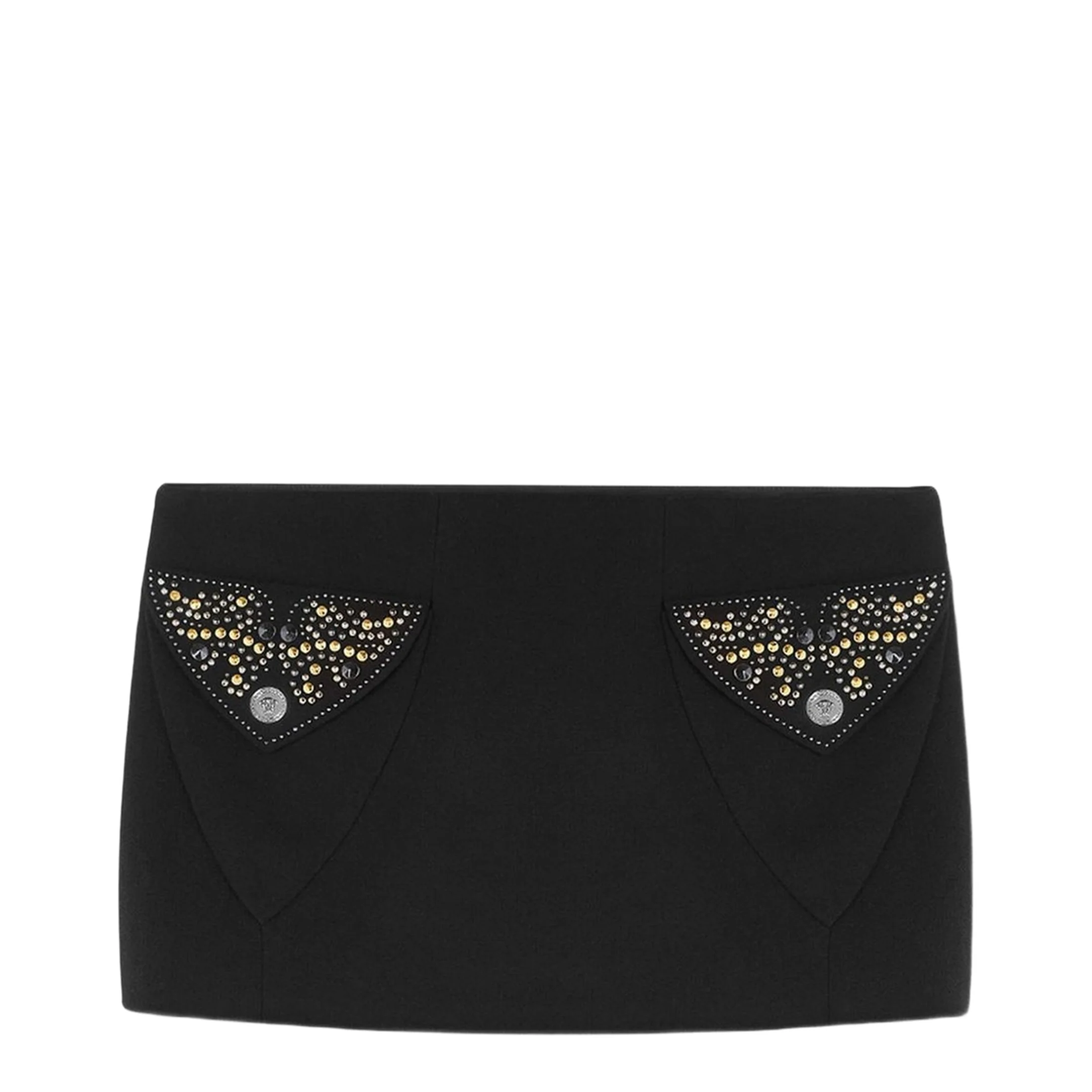Black Wool Mini Skirt - Image 5
