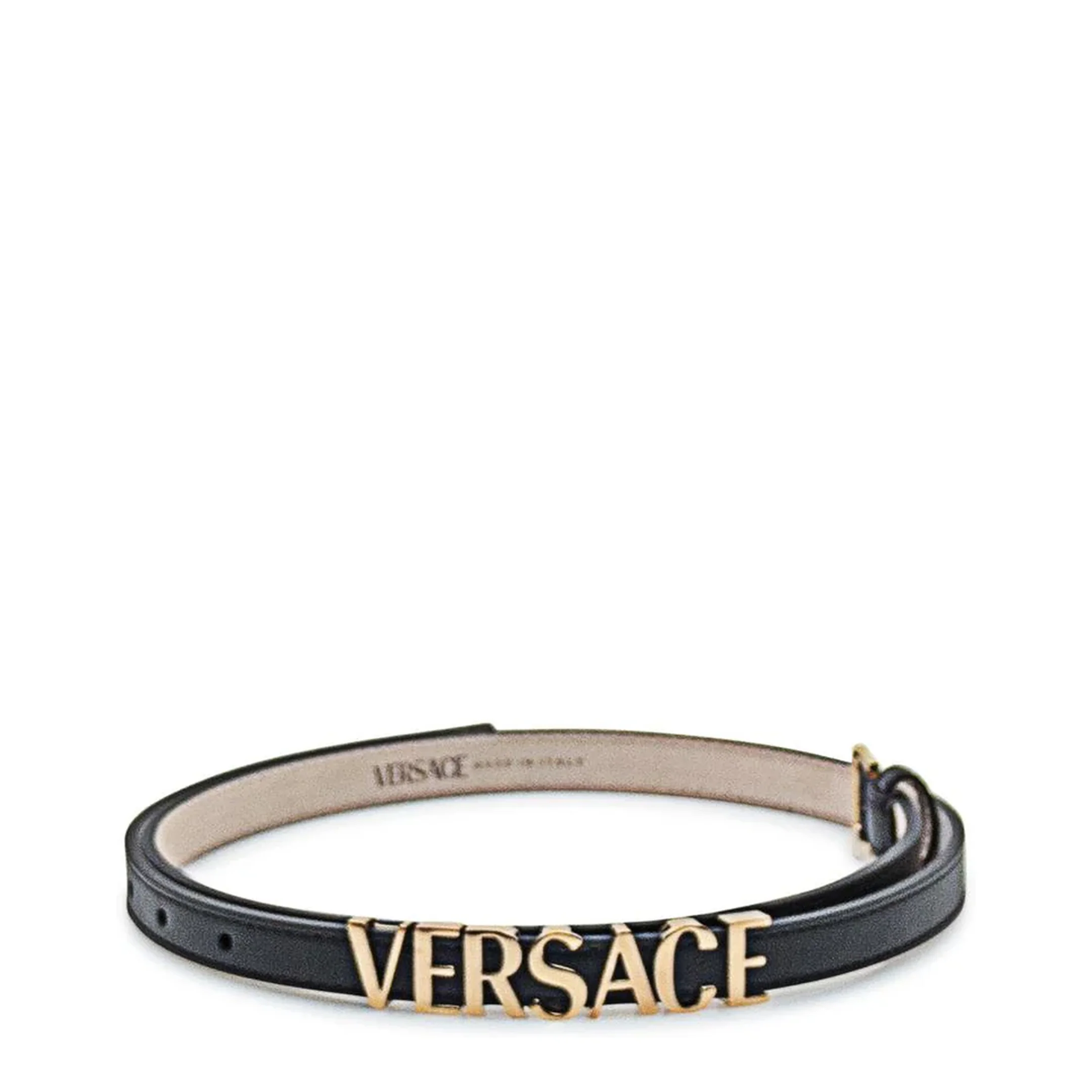 Logo Leather Belt Black
