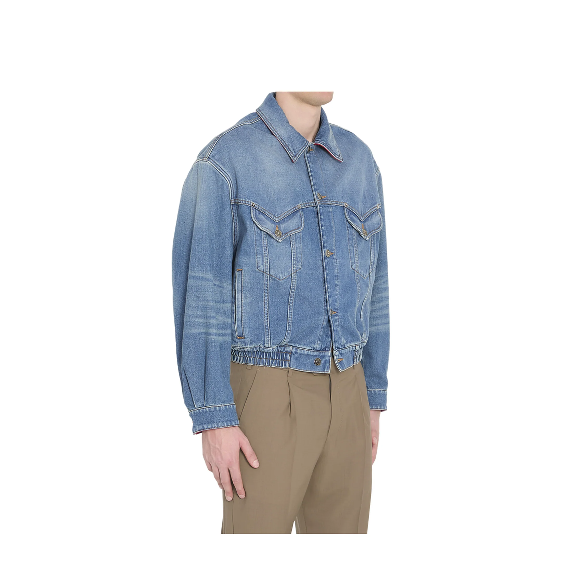 Cotton Denim Blouson - Image 2