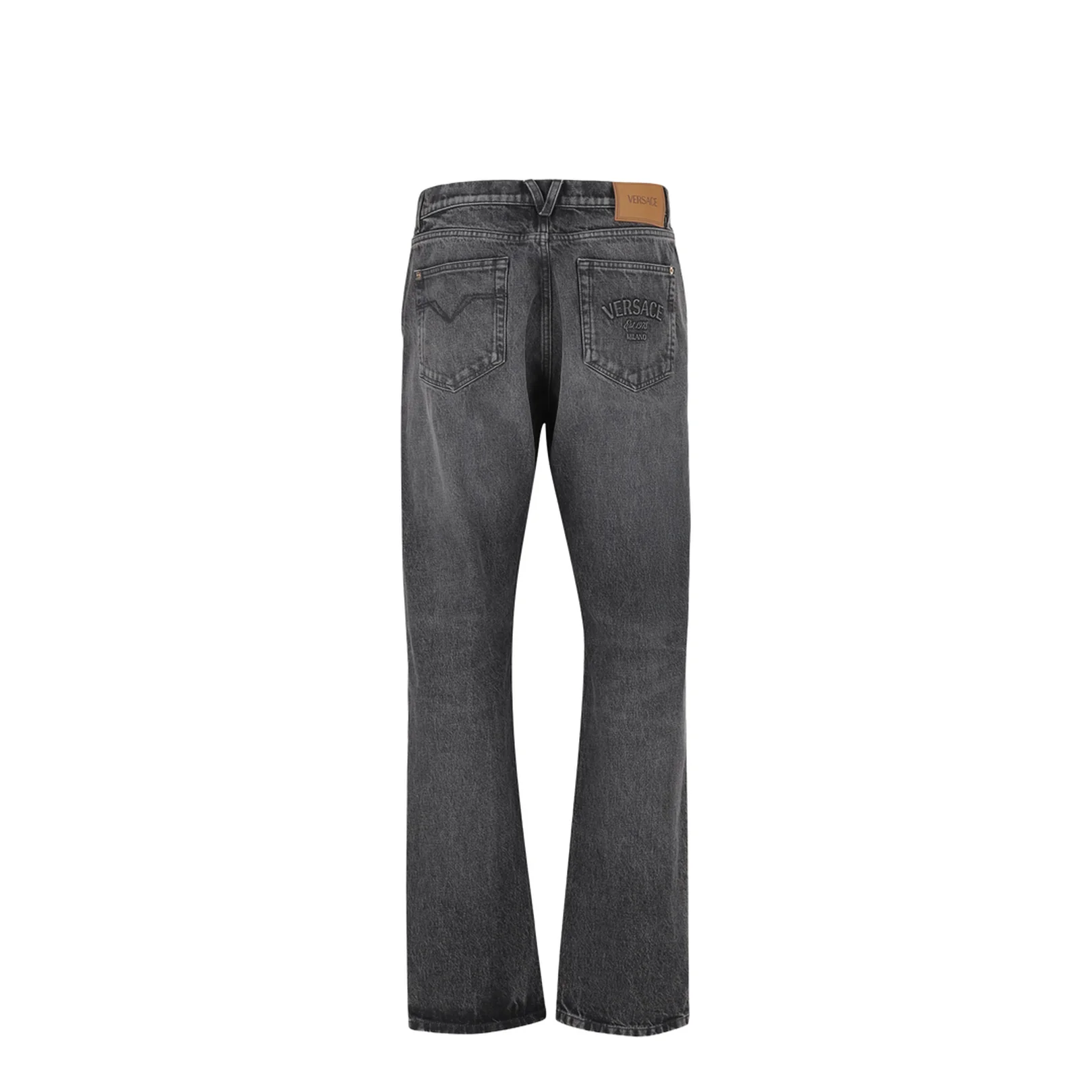 Cotton Denim Jeans With Logo - Image 2