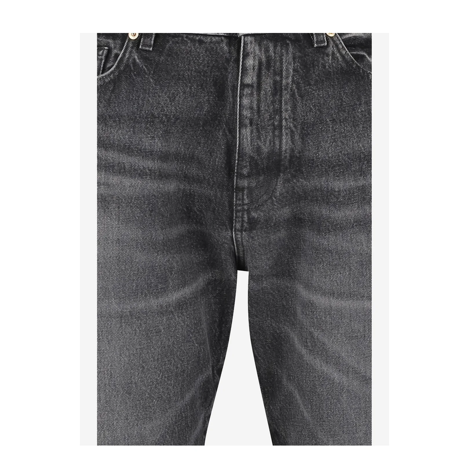 Cotton Denim Jeans With Logo - Image 3