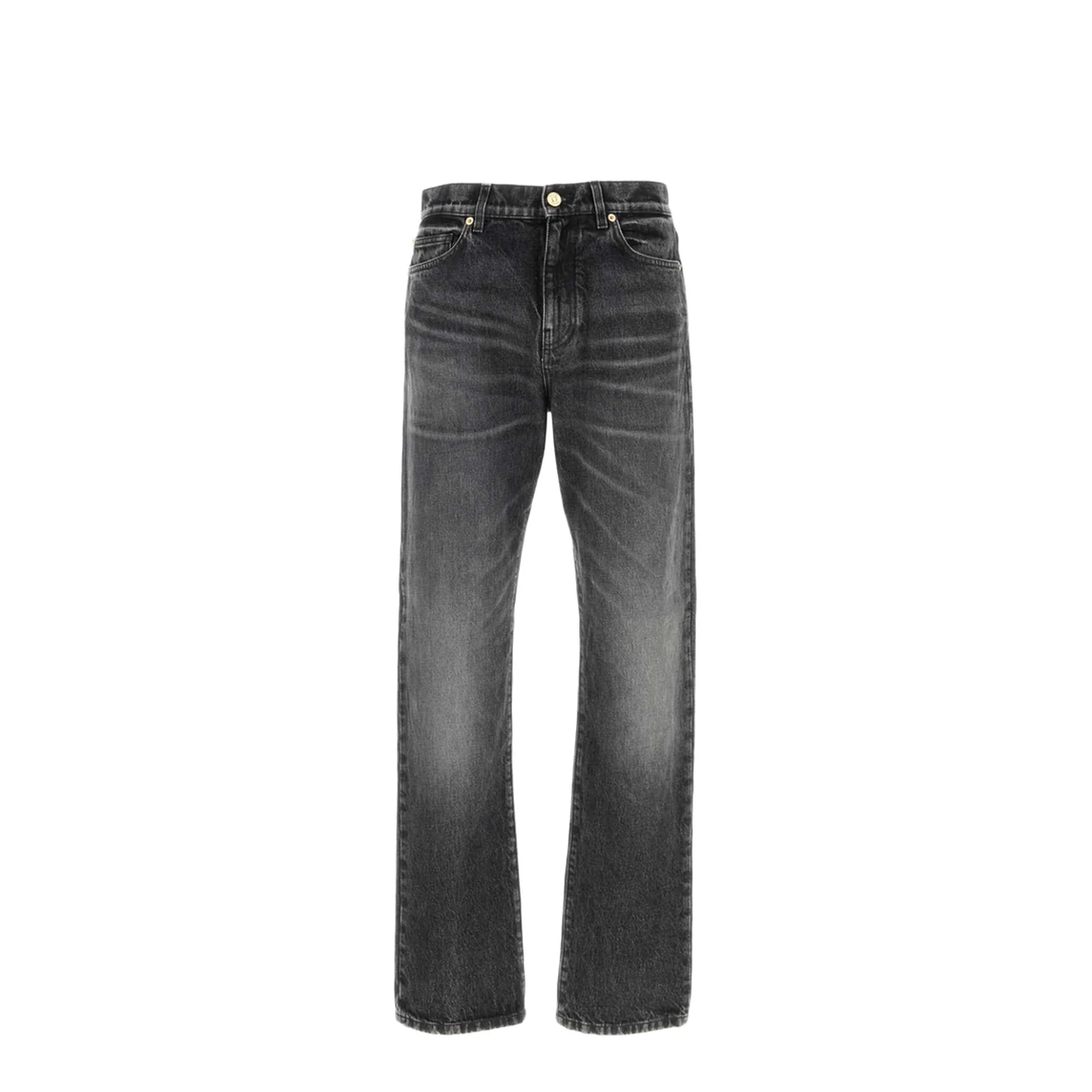 Cotton Denim Jeans With Logo - Image 4