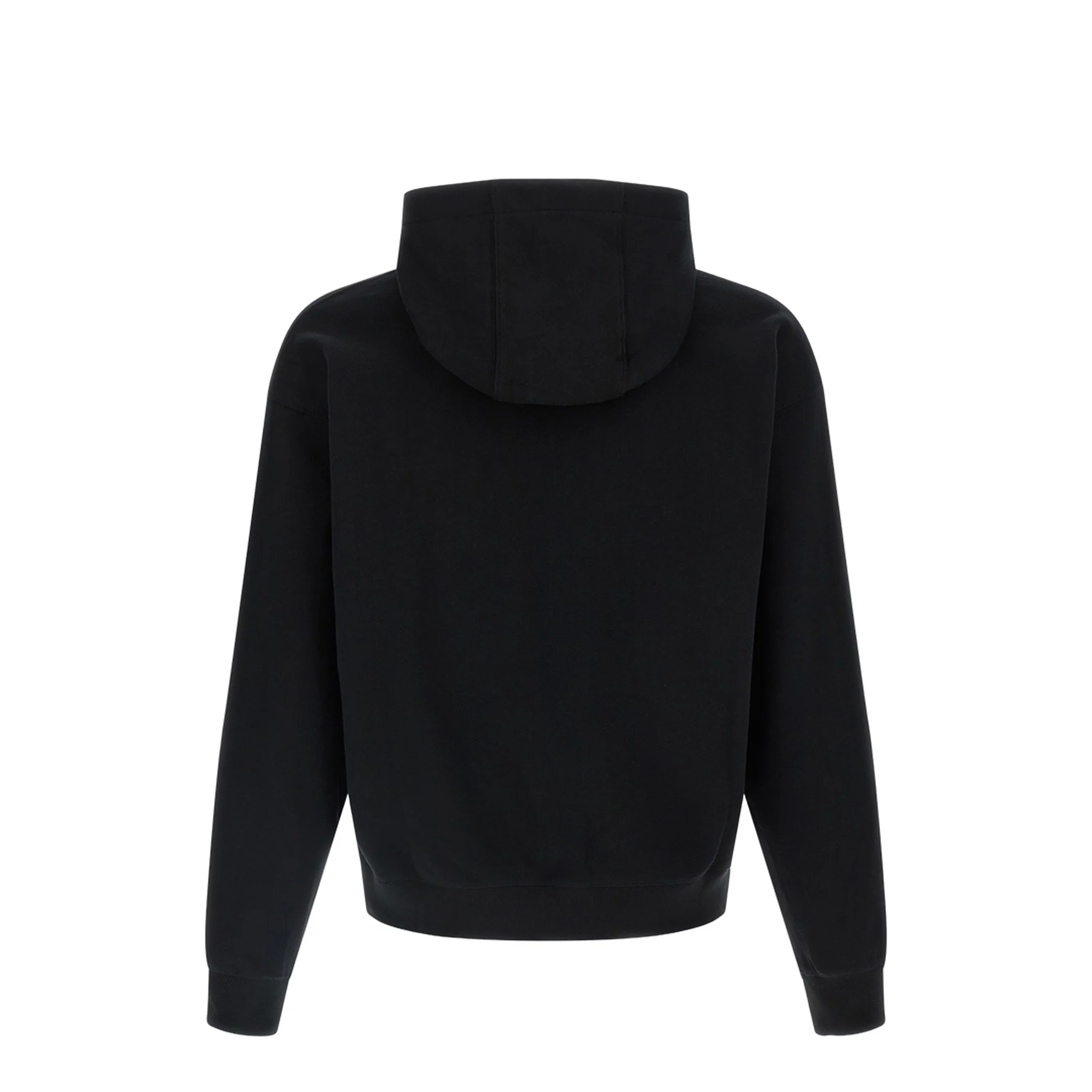 Patch Cotton Hoodie Black - Image 2