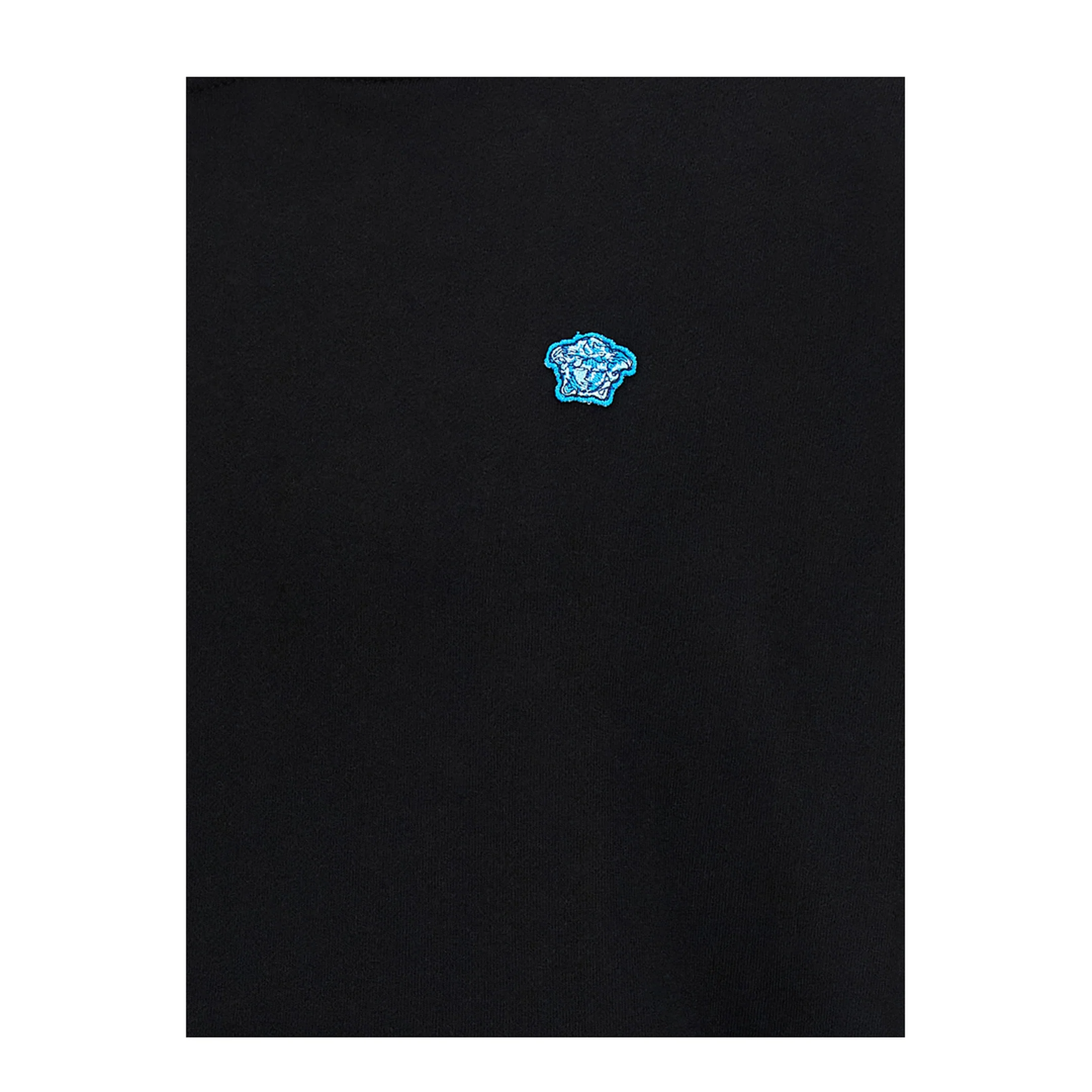 Patch Cotton Hoodie Black - Image 4