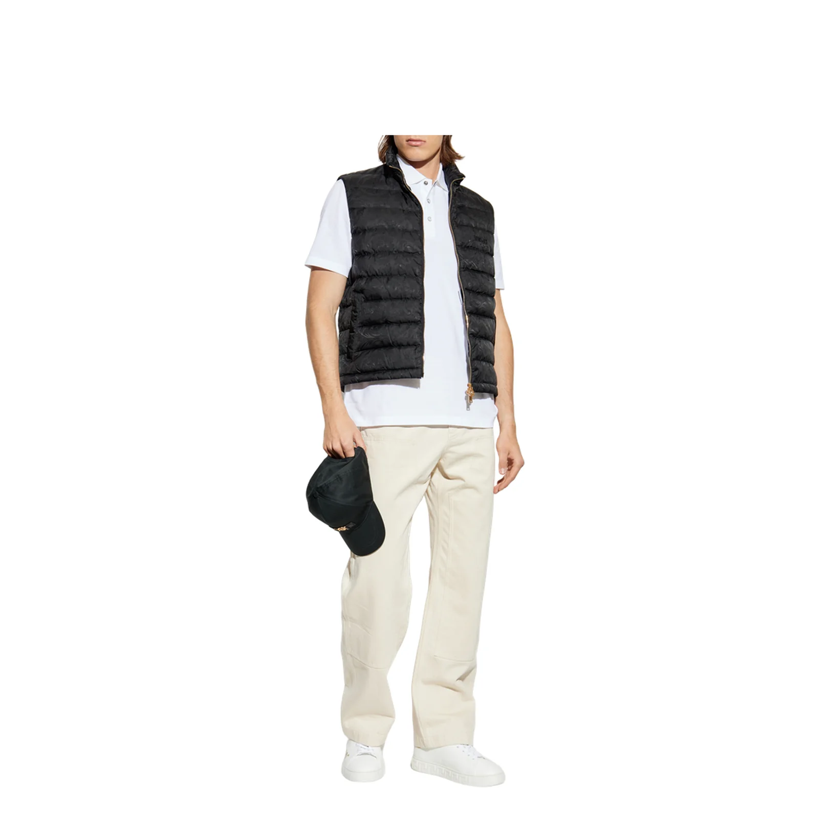 Down Vest with a Stand-Up Collar - Image 2