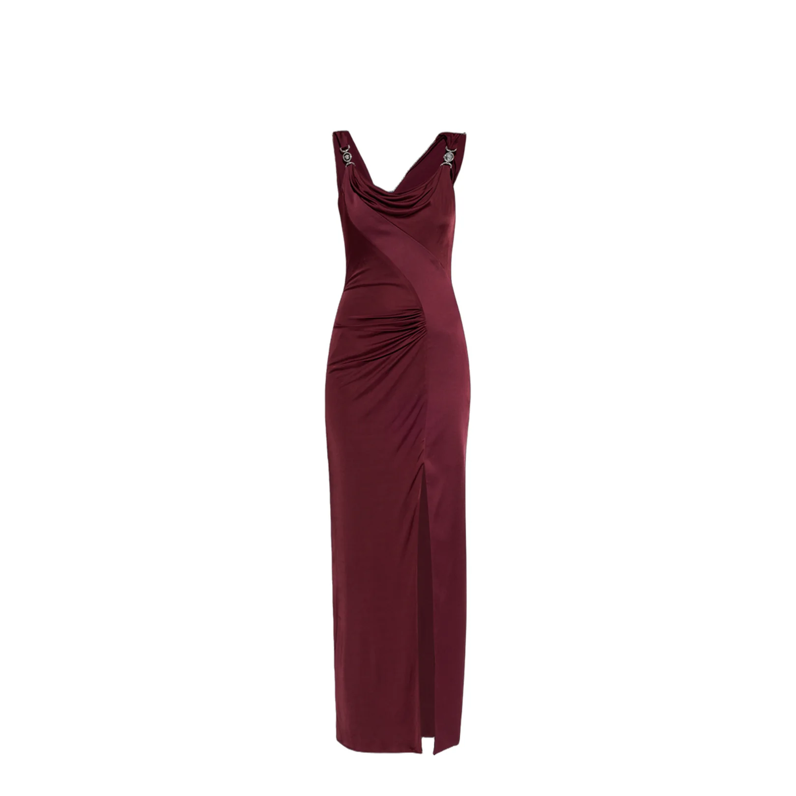 Draped Dress Burgundy
