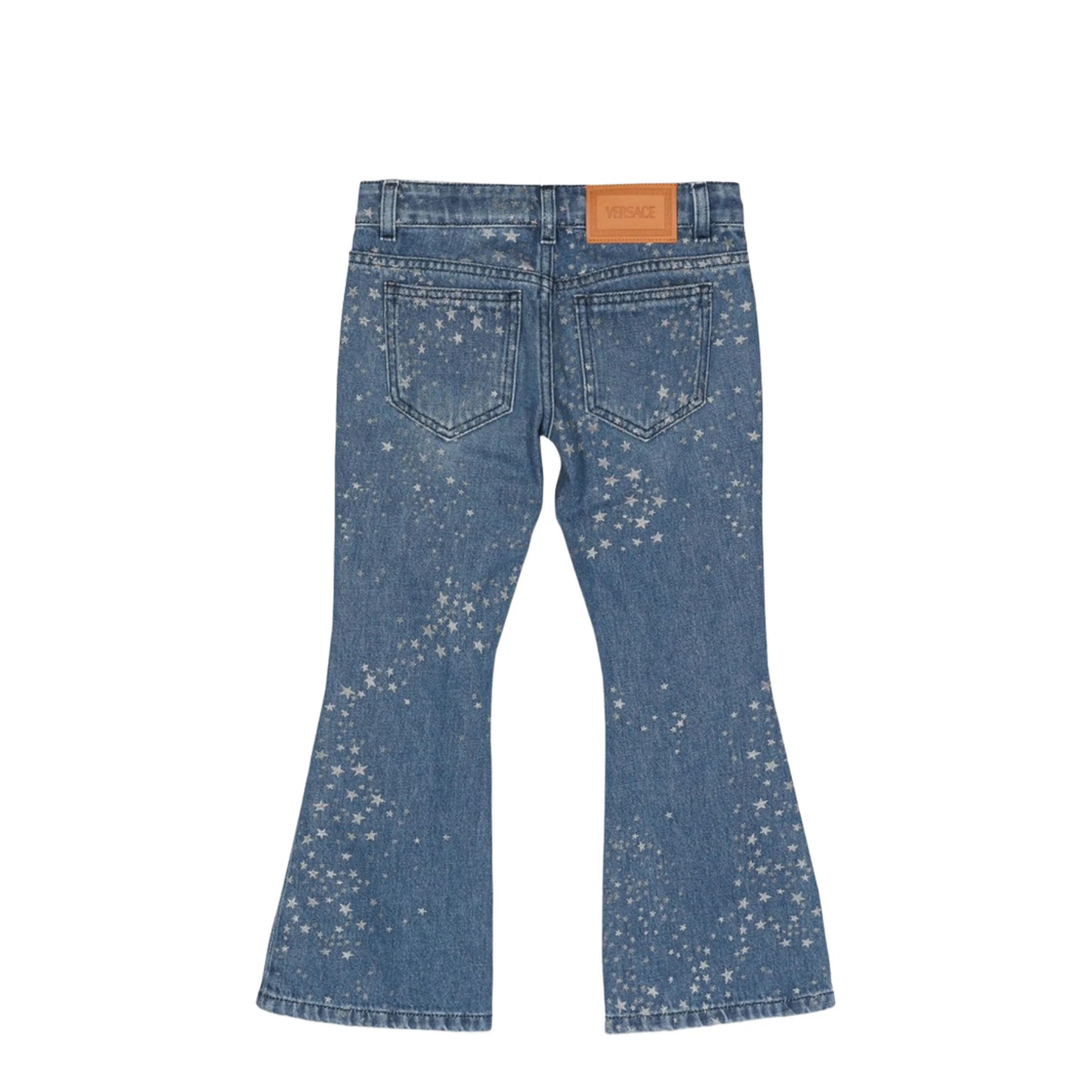 Glitter Print Jeans - Blue - Image 2