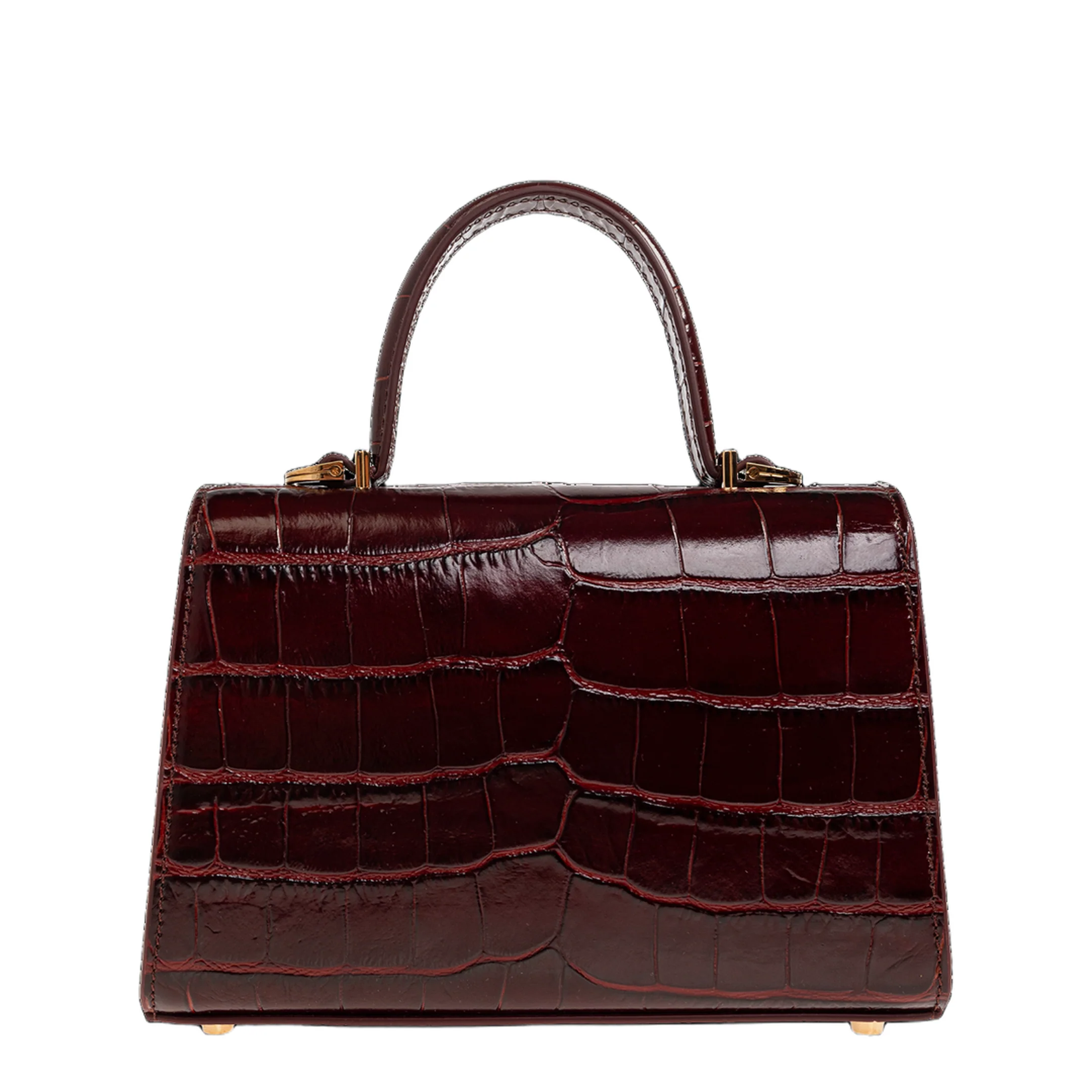 Medusa '95 Small Calfskin Handbag - Burgundy - Image 3