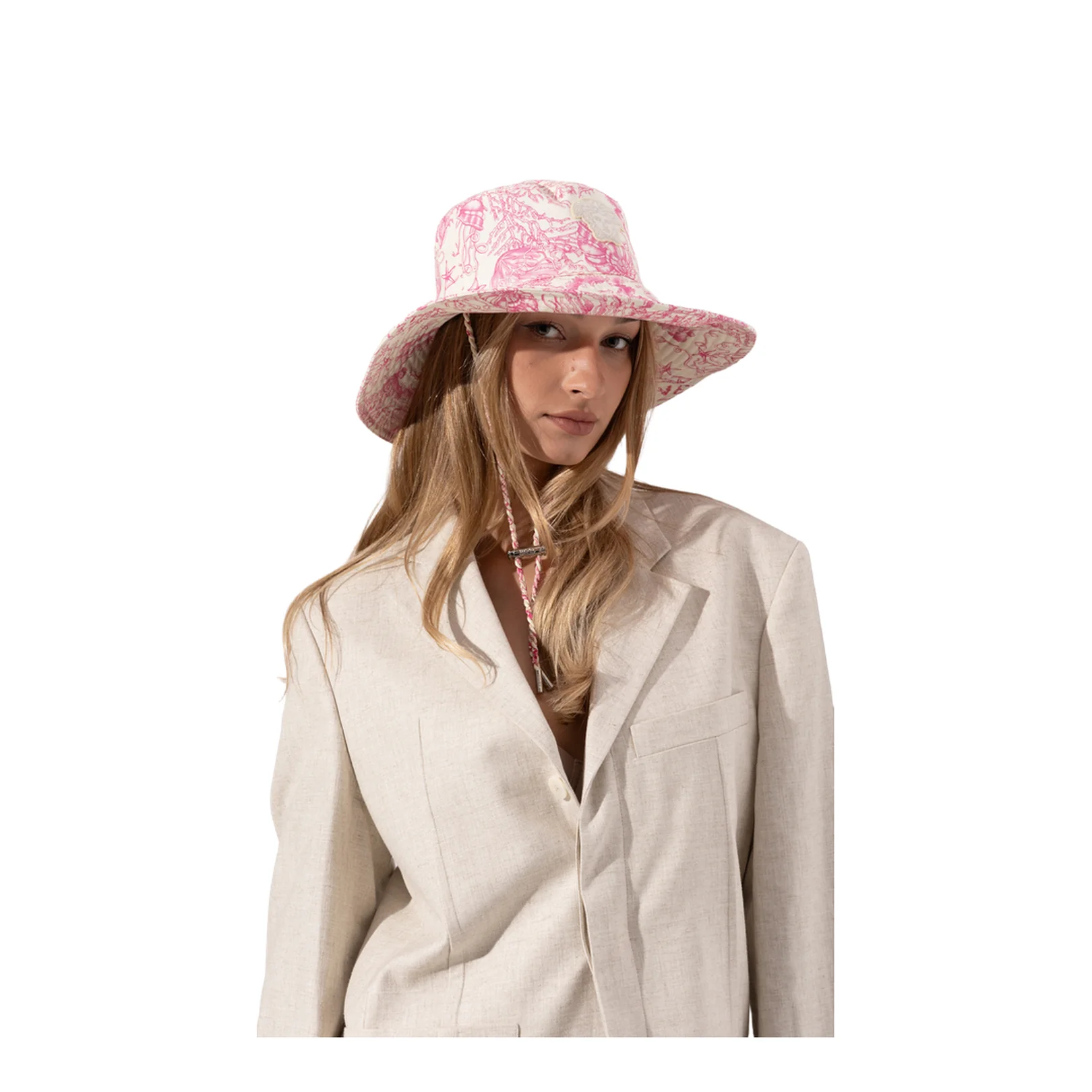 Hat with Print - Image 2