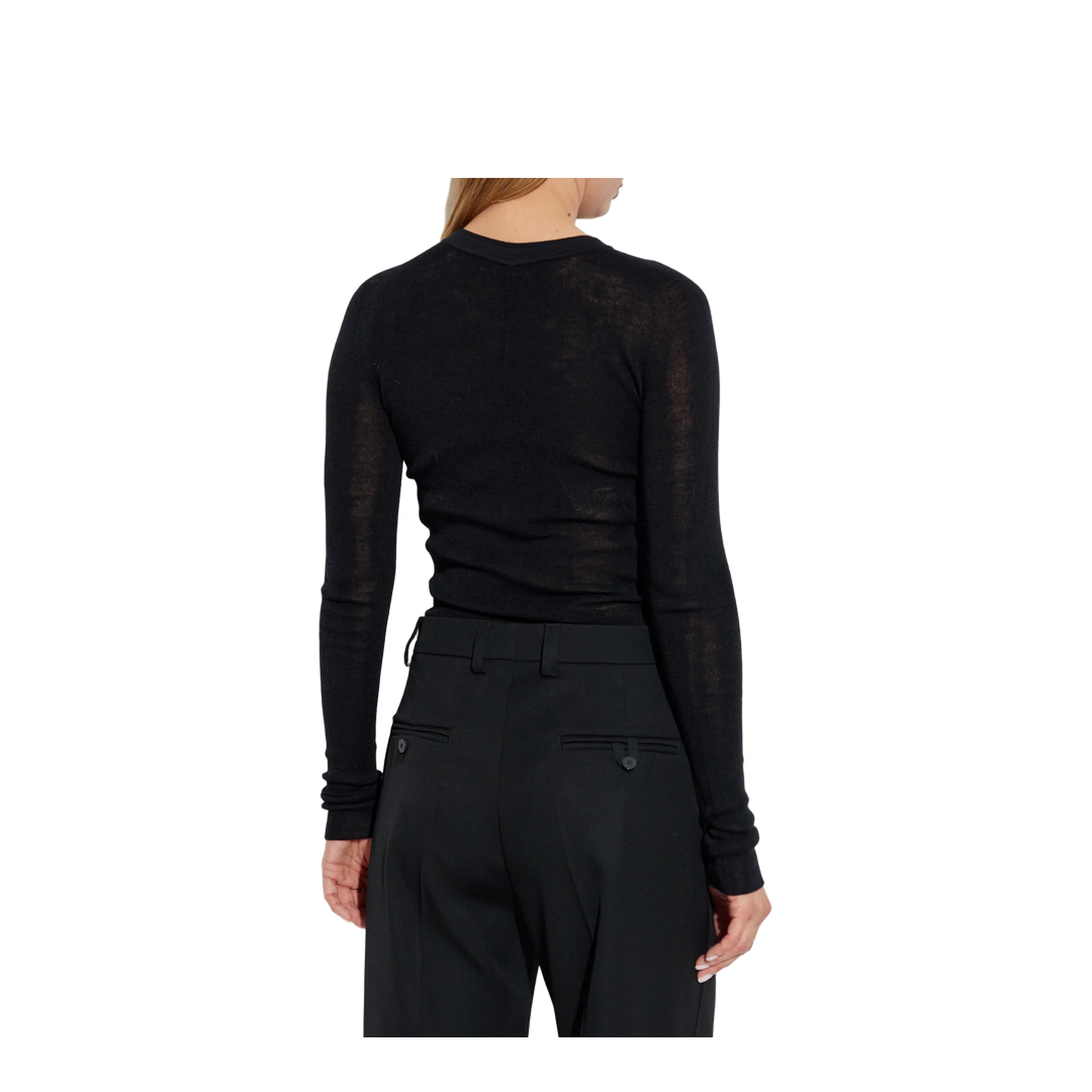 Knitted Sweater Black - Image 4