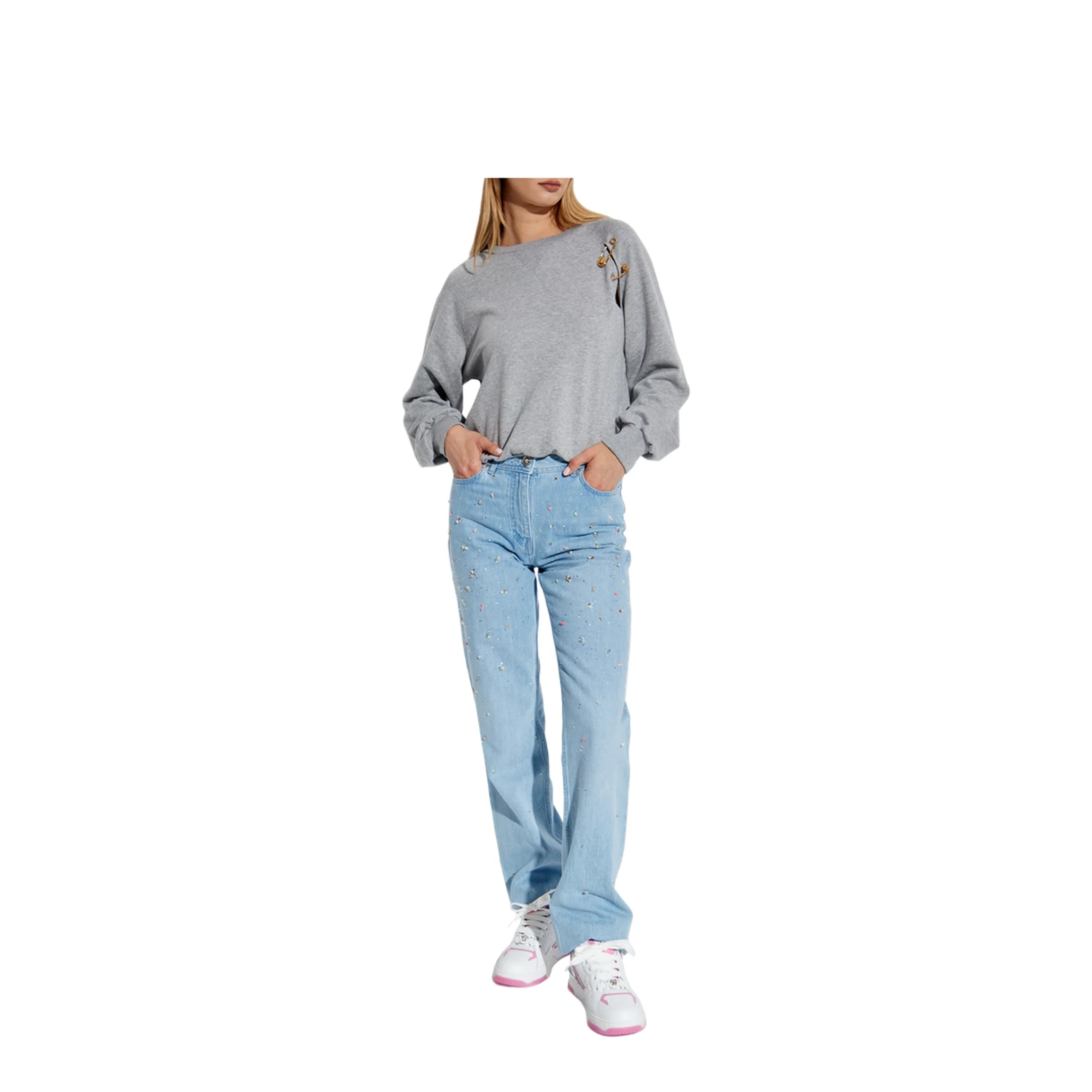 Knitted Sweater Grey - Image 2