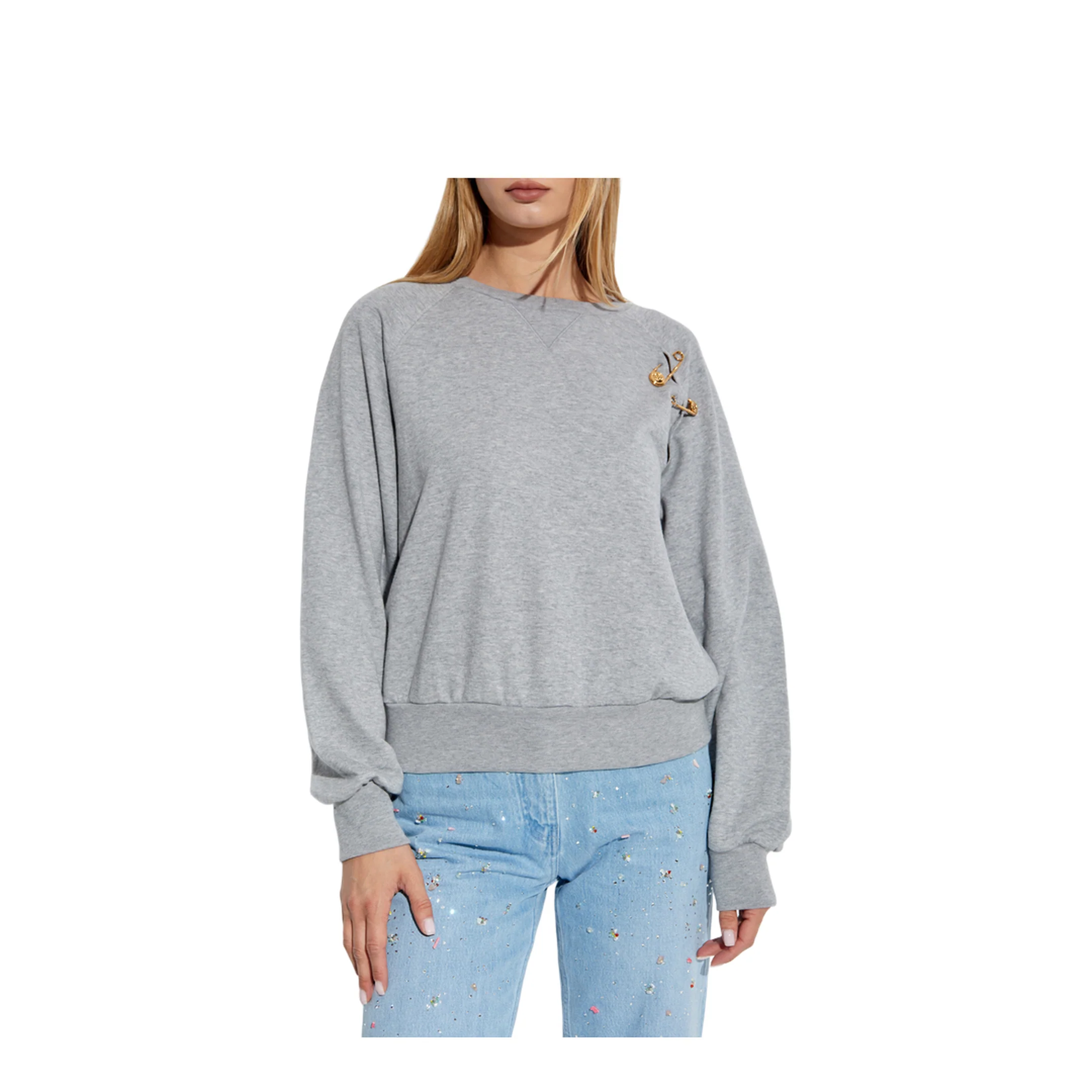 Knitted Sweater Grey - Image 3