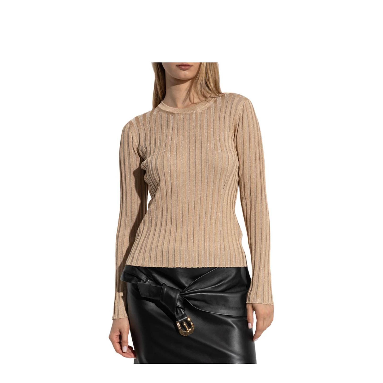 Knitted Sweater Beige - Image 3