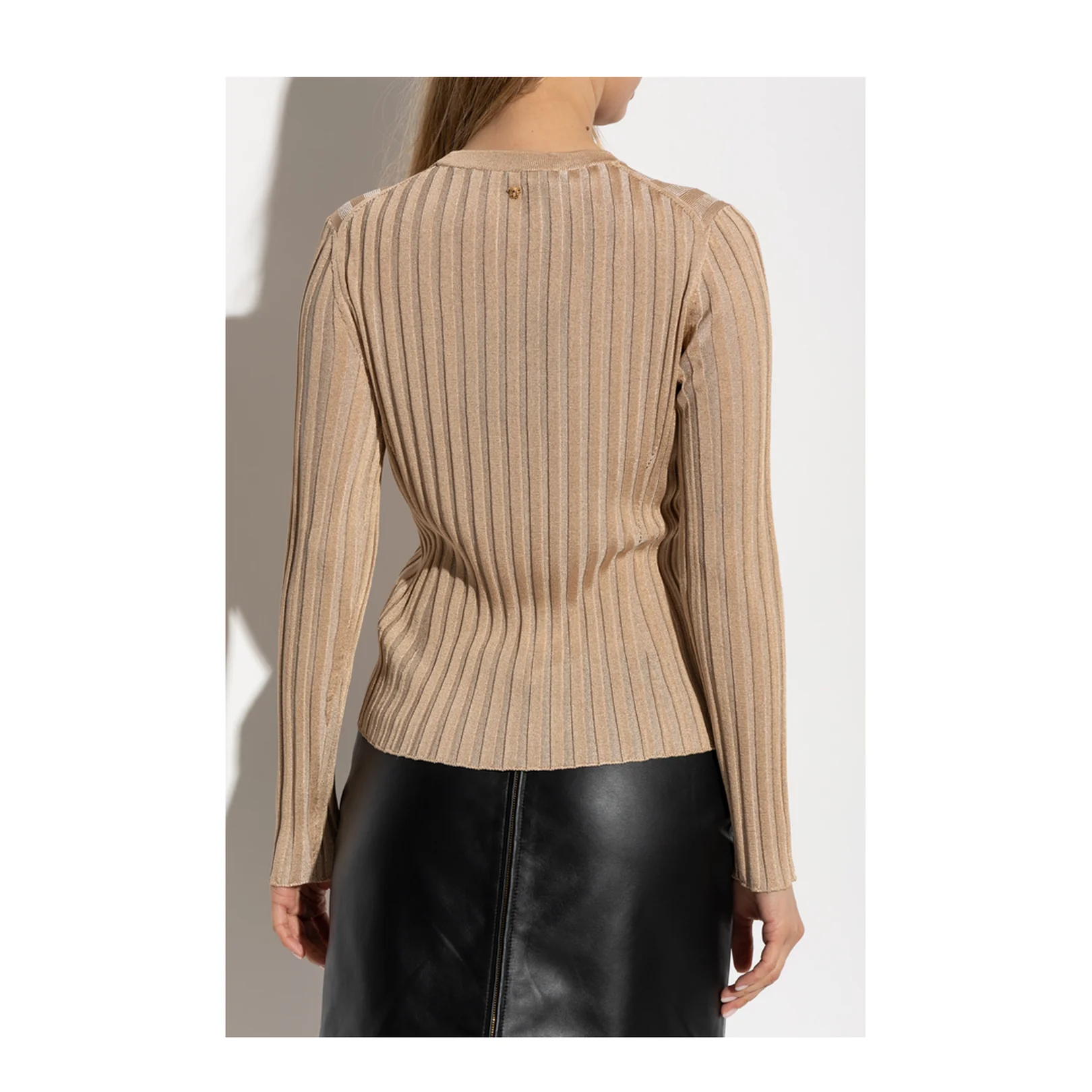 Knitted Sweater Beige - Image 4