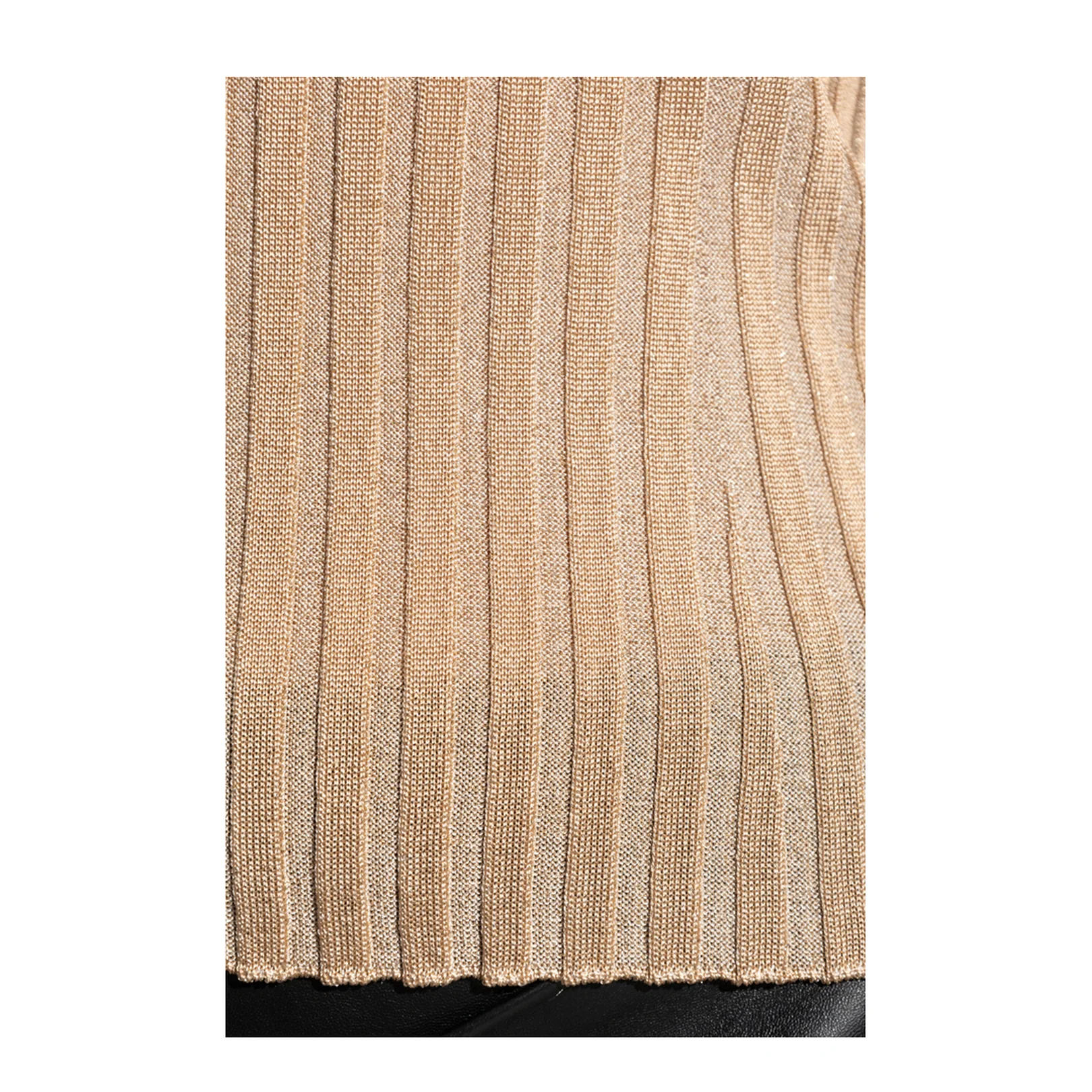 Knitted Sweater Beige - Image 5