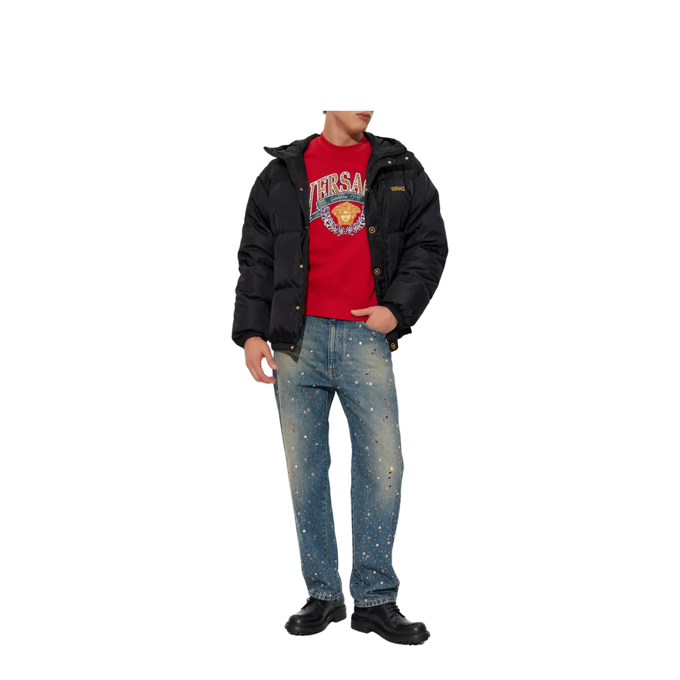 Knitted Sweater Red - Image 2