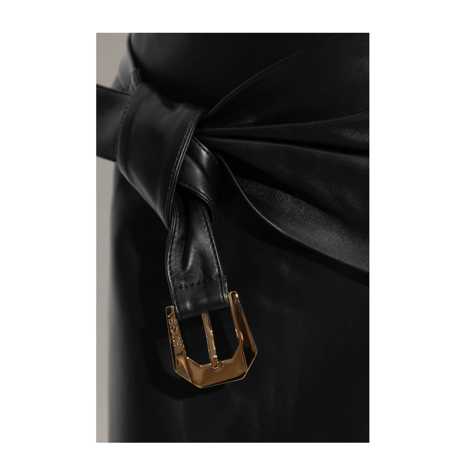 Lambskin Miniskirt - Image 5