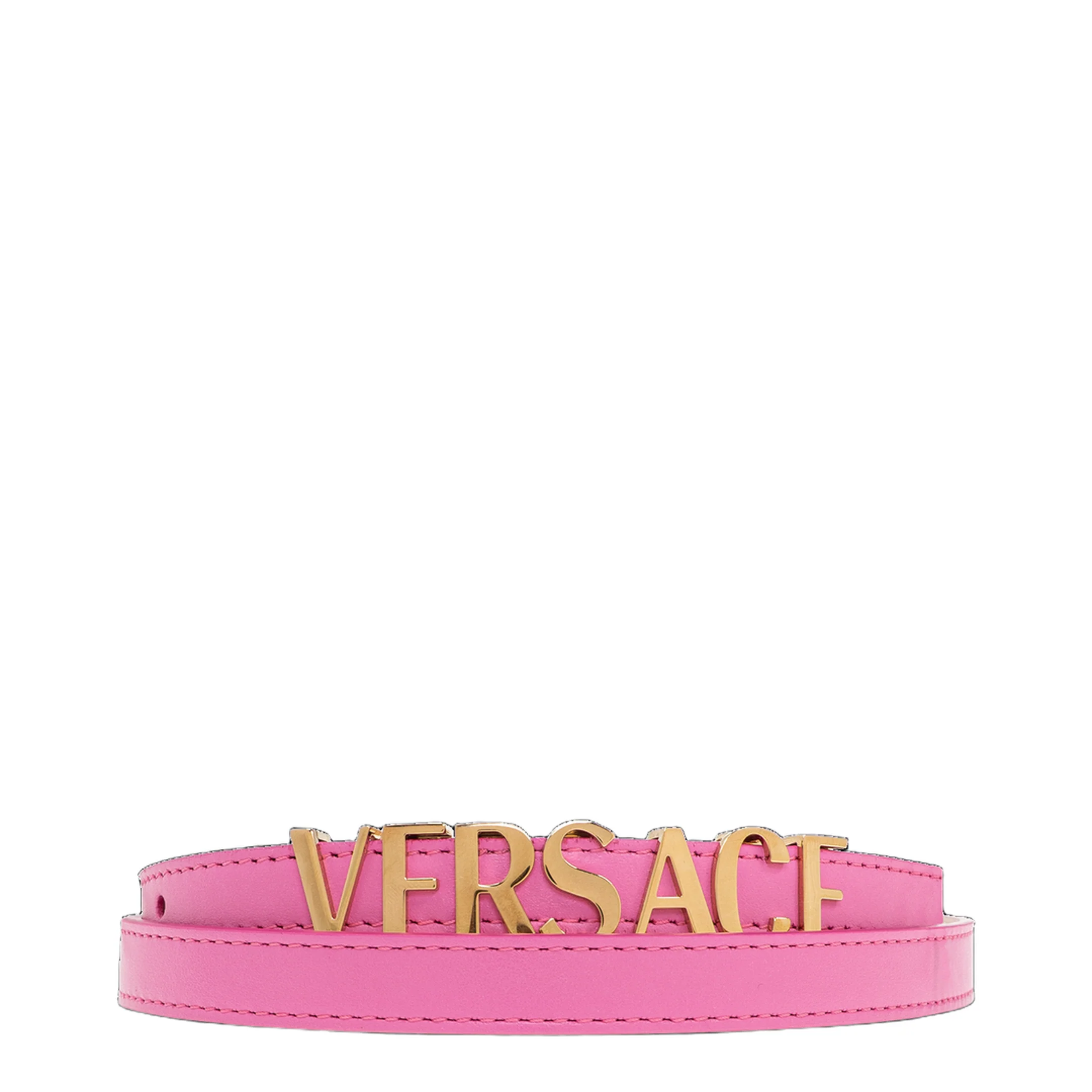 Women's Leather Belt Pink - Image 3